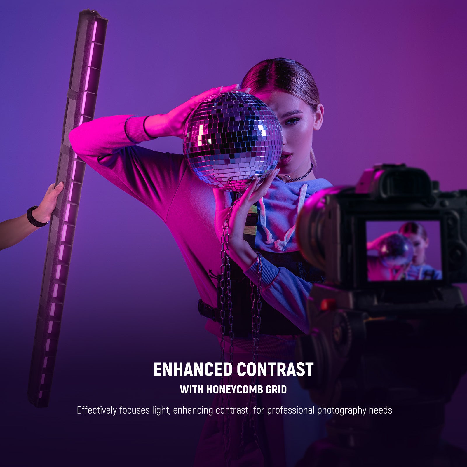 NEEWER NS10S LED Light Diffuser Kit for TL120C - Softbox & Diffuser Panel for Professional Photography & Video Lighting - Perfect for Studio, YouTube, TikTok & Live Streaming