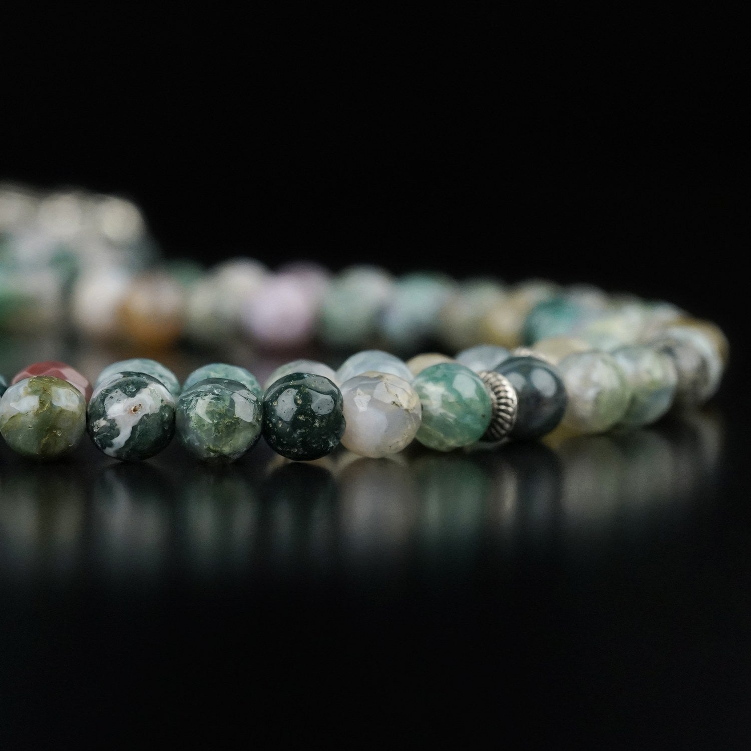 Premium Islamic Prayer Beads - 99 Authentic Indian Agate Stone Tasbih for Muslim Dhikr & Meditation | Perfect for Daily Worship, Spiritual Reflection & Gift Giving