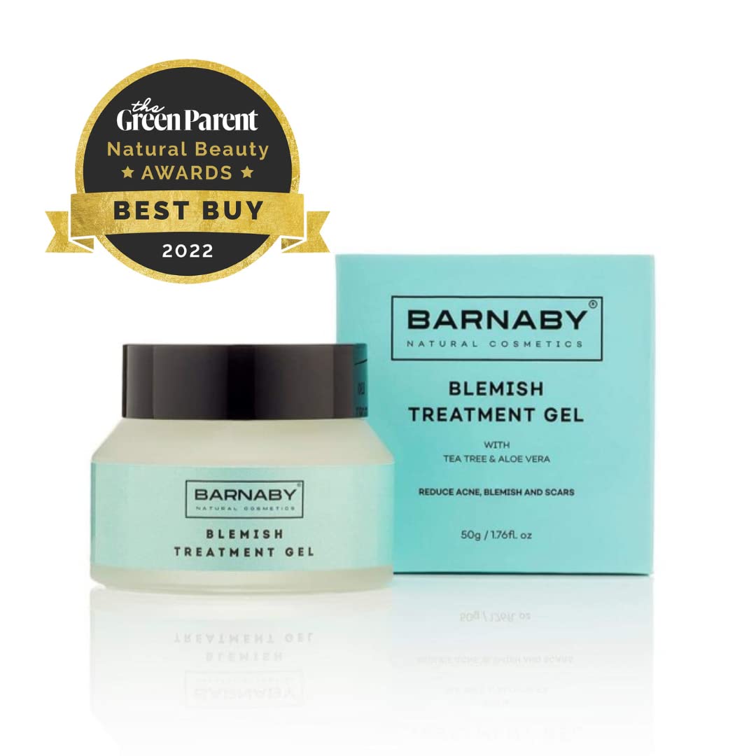 Barnaby Skincare Blemish Treatment Gel - Natural Acne, Spot & Scar Reducer with Aloe Vera & Tea Tree Oil | Gentle Face Care for Clear Skin | Perfect for Daily Skincare Routine & Post-Breakout Recovery