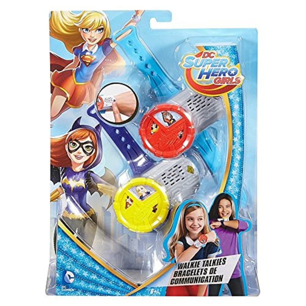 DC Super Hero Girls Walkie Talkies for Kids - Mattel DNH03 2-Way Radios with Fun Superhero Design, Assorted Colors - Perfect for Outdoor Adventures, Birthday Gifts & Superhero Playtime