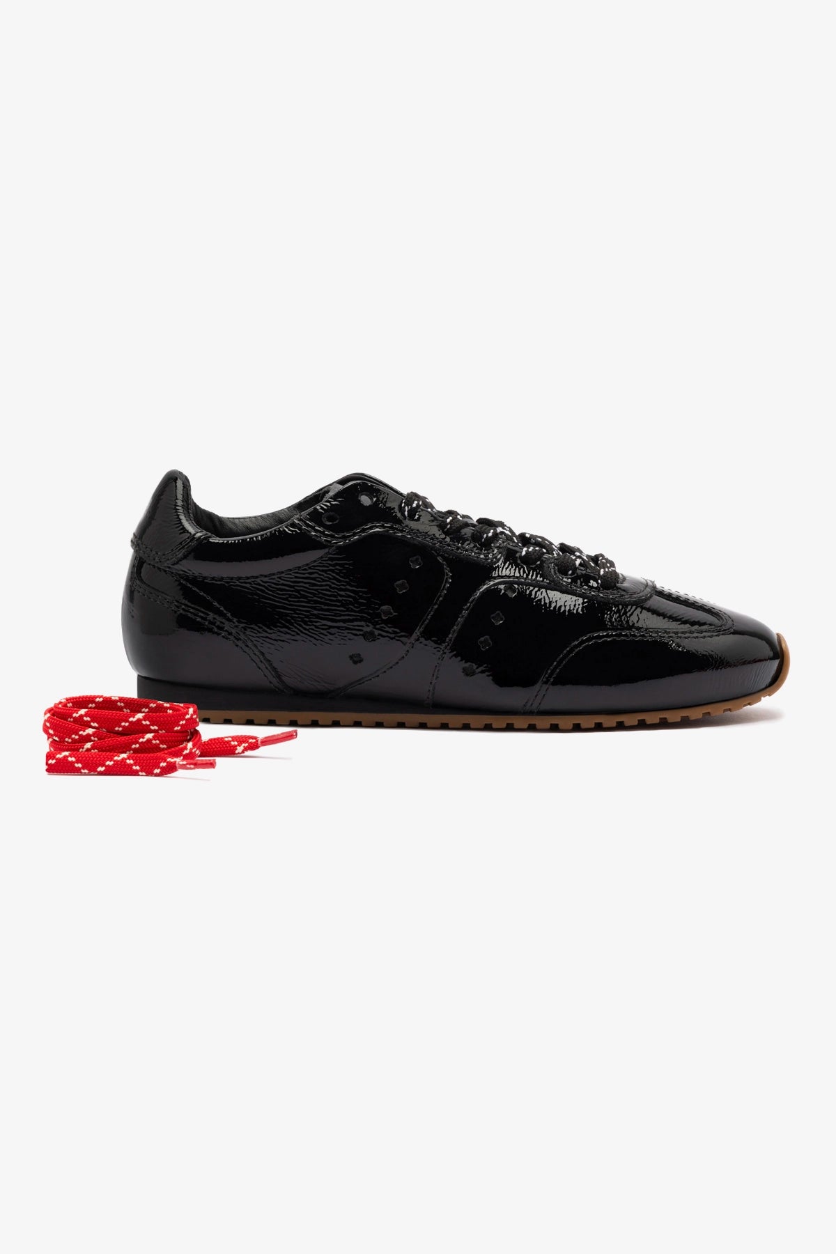 Stella Women's Black Patent Leather Sneakers - Comfortable & Stylish Casual Shoes for Walking, Work & Everyday Wear