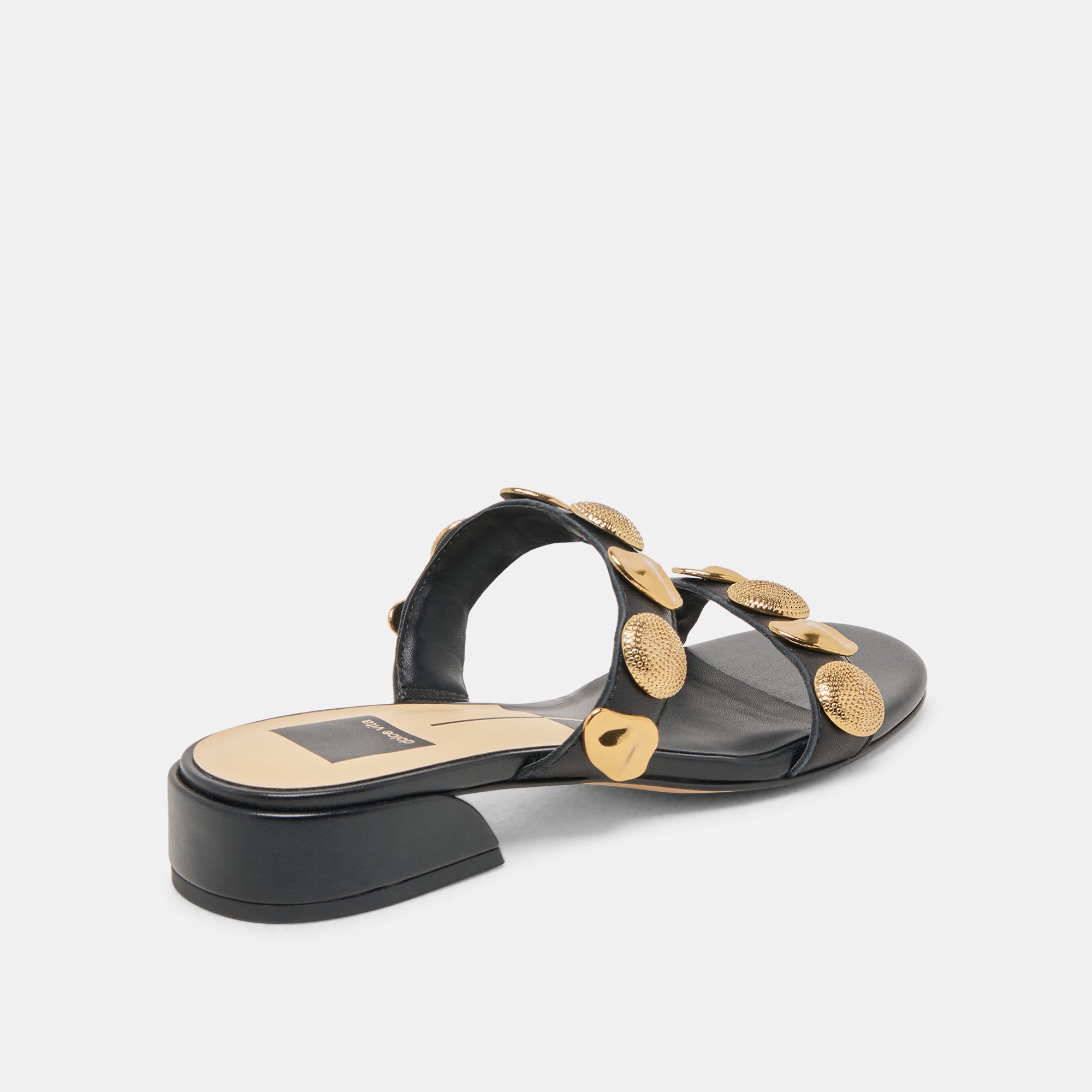 FARROW Women's Black Leather Sandals - Comfortable & Stylish for Summer, Beach, and Casual Outings