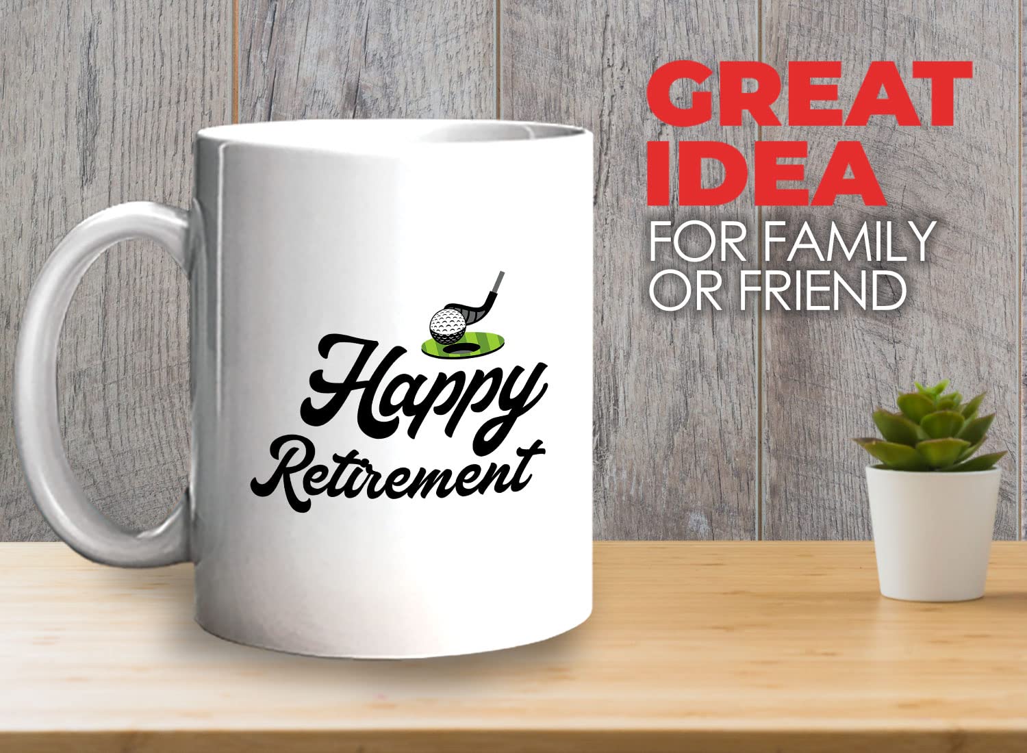 Bubble Hugs 11oz White Golf Coffee Mug - Perfect Gift for Golf Lovers, Retirement, Father's Day & Coaches - Great for Golf Tournaments, Office Use & Sports Enthusiasts