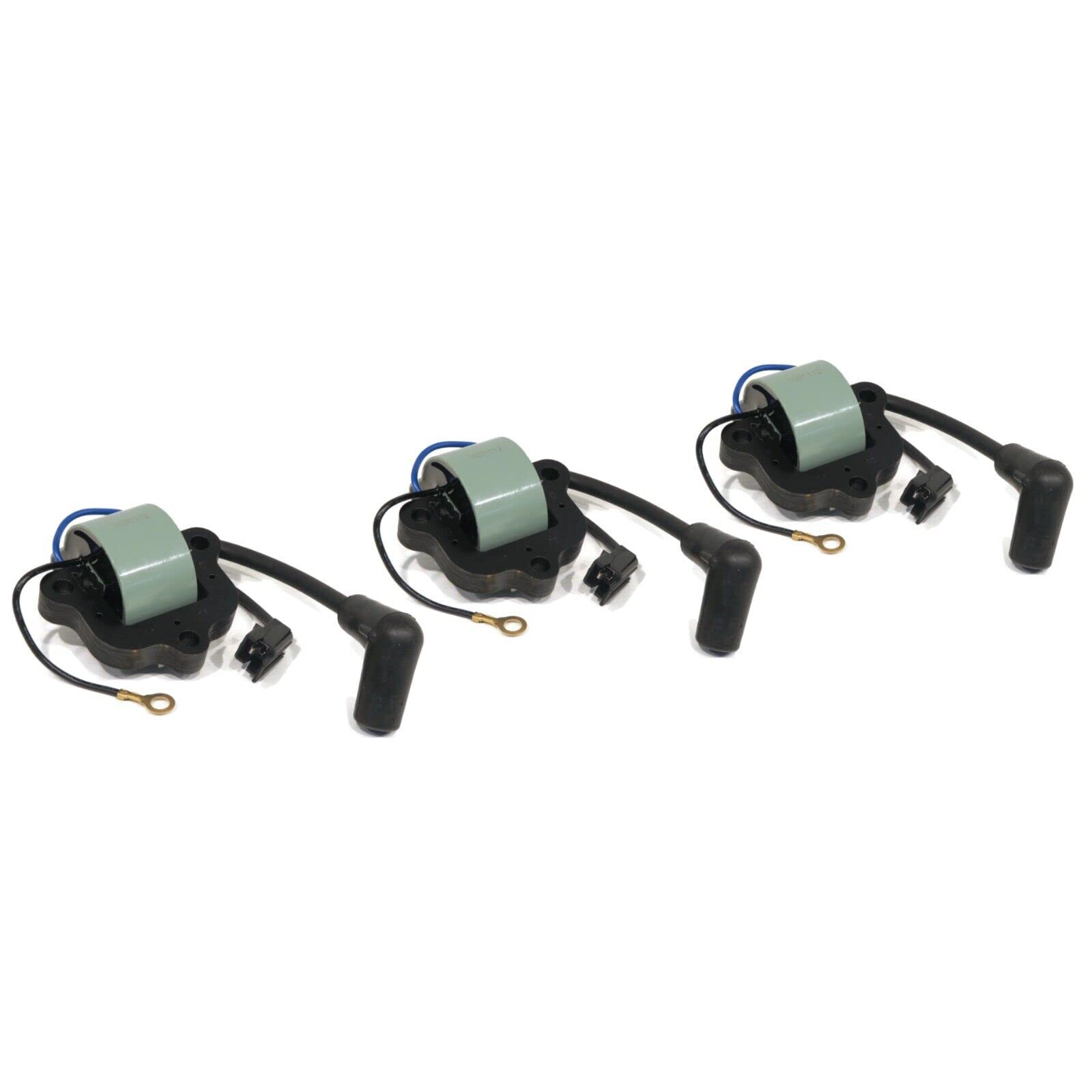 Ignition Coil Assembly for 1983 Johnson 40 HP Outboard Motor J40RWCTR, J40RWLCTR - Pack of 3 - Compatible with Johnson/Evinrude Outboards - Perfect for Marine Engine Repair & Maintenance
