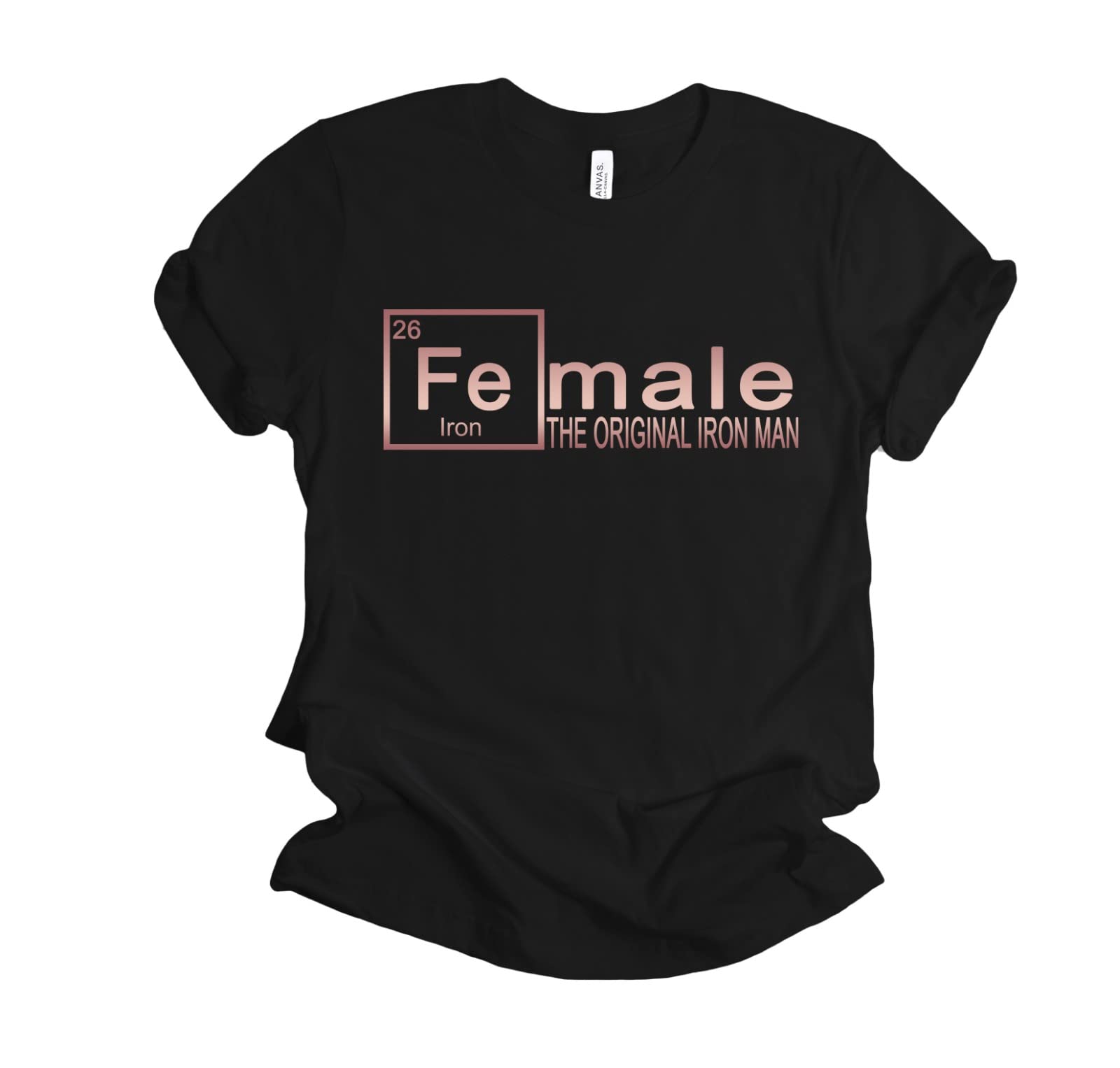FE Iron Shirt for Men & Women - Funny Chemistry Science Tee, Original Iron Man Inspired T-Shirt - Perfect Valentine's Day Gift for Science Lovers | Great for Cosplay, Comic Con & Geeky Date Nights