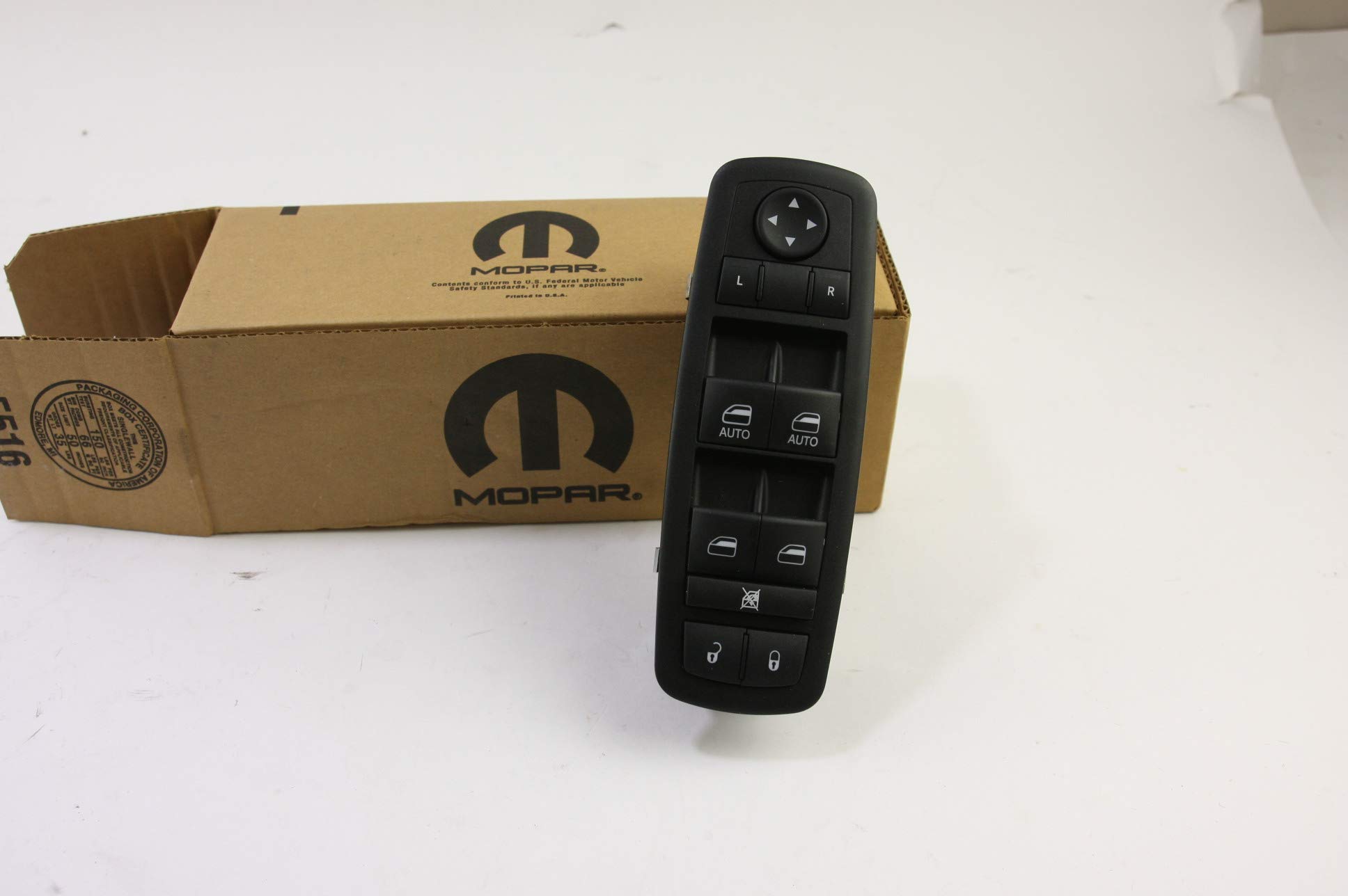 Mopar 6803 0823AD Door Window Switch Panel Replacement for Dodge Ram 1500 2500 3500 - Power Window Control Switch Assembly (Driver Side) - Perfect for Repairing Broken or Faulty Window Switches