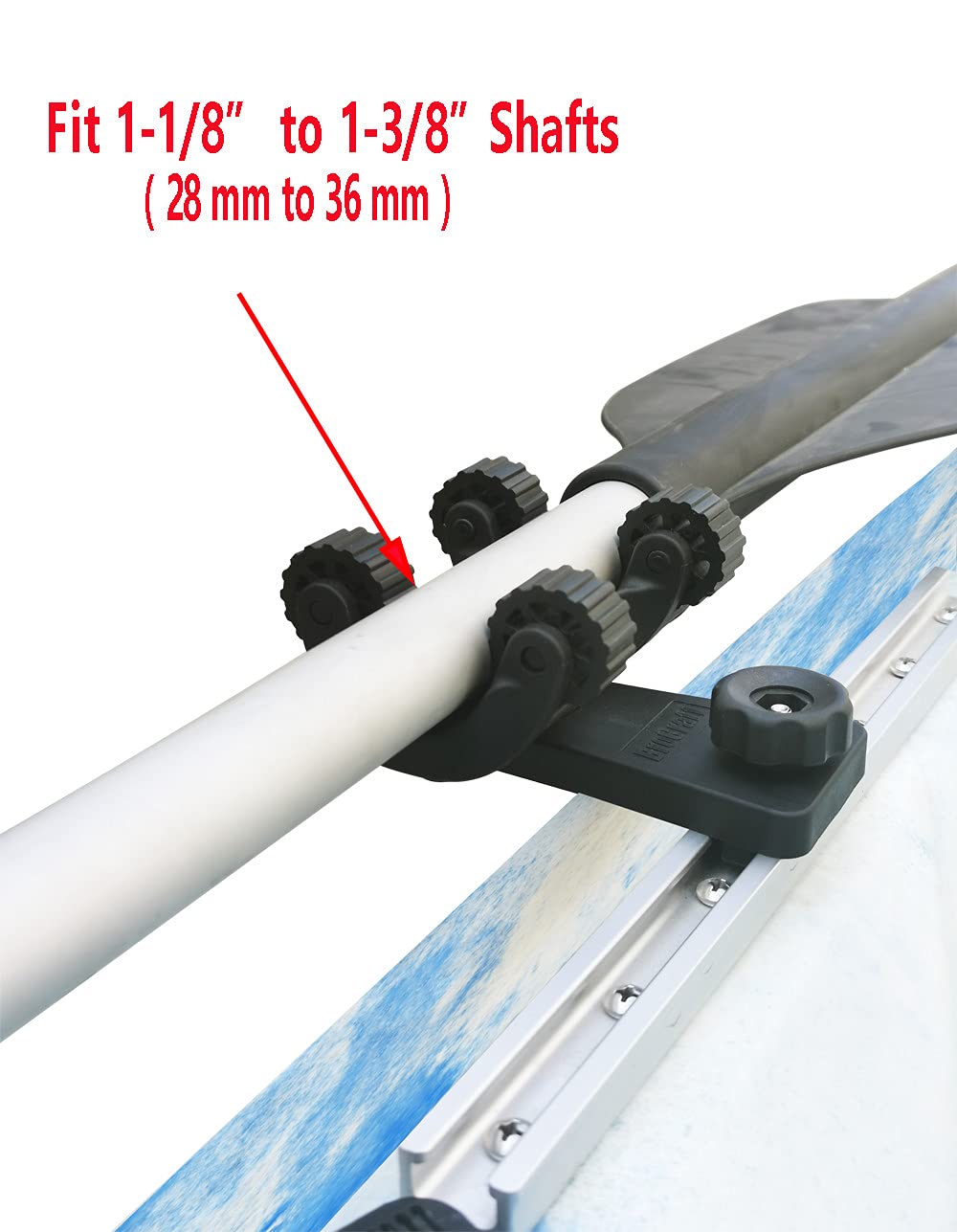 Brocraft Kayak Track Mount Paddle Holder - Secure & Adjustable Kayak Paddle Clip for Fishing & Recreation - Perfect for Kayaking, Canoeing & Outdoor Water Sports