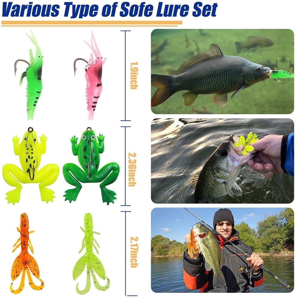 2023 Christmas Fishing Advent Calendar - 24 Days Fishing Tackle & Lures Set for Men, Adult Fishing Lovers | Countdown to Christmas Gift for Anglers | Perfect for Holiday Fishing Trips & Stocking Stuffers
