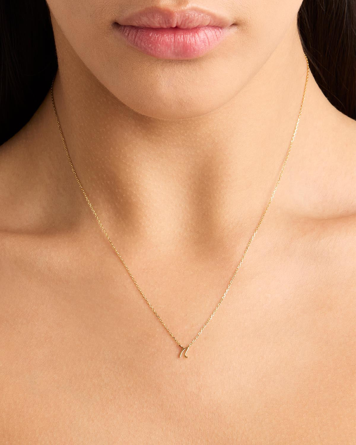 14K Solid Gold Love Letter Necklace for Women - Personalized Romantic Jewelry Gift for Her - Perfect for Anniversaries, Valentine's Day & Special Occasions