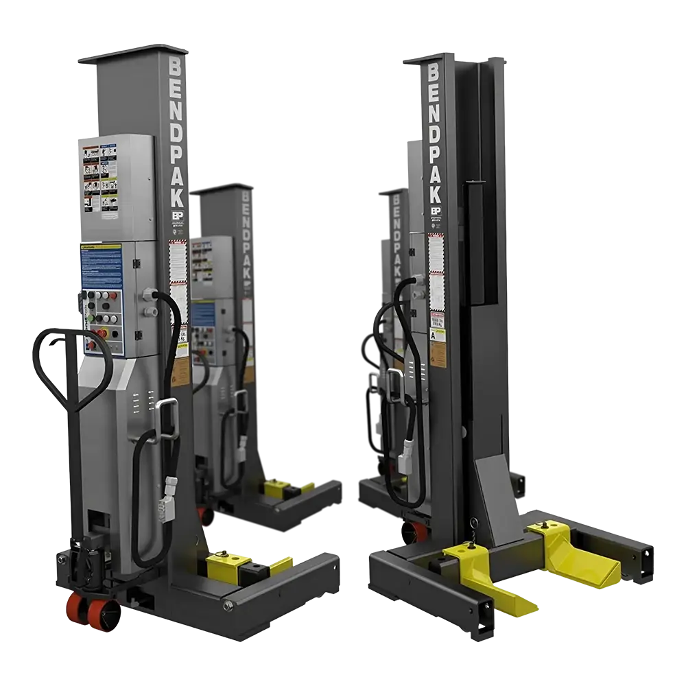 BendPak 72K ALI Mobile Column Lift System - 18K Capacity Each (Set of 4) PCL 18B 4 - Heavy Duty Vehicle Lifting for Auto Shops & Garages