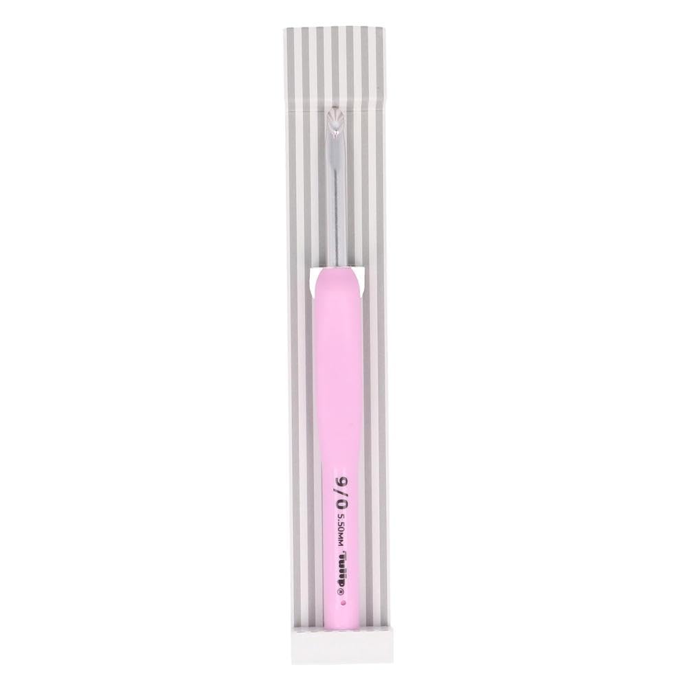 Tulip Etimo Rose Crochet Hook - Size 9/5.5mm - Premium Ergonomic Crochet Needle for Knitting & Crafting - Perfect for Yarn Projects, Amigurumi & DIY Handmade Gifts