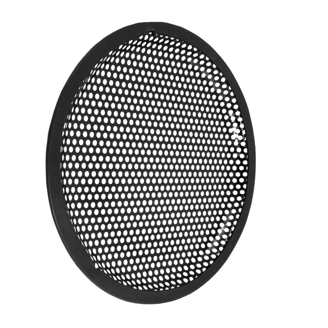 8 Inch Black Metal Waffle Guard Grill Cover for Car Subwoofer Speaker - Durable Protection & Enhanced Bass - Perfect for Car Audio Upgrades & Sound System Protection