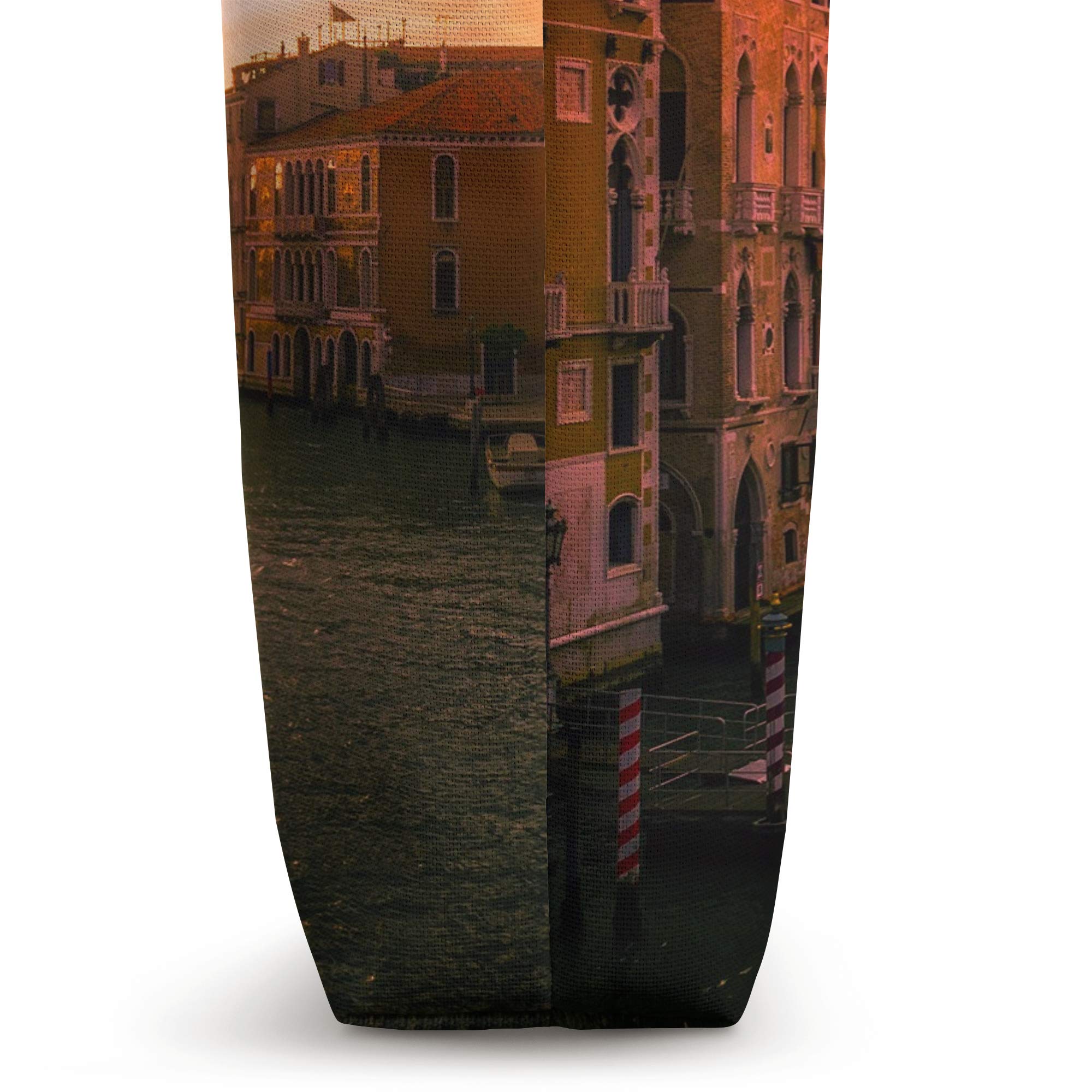 Stylish Venice Italy Tote Bag - Durable Canvas Shopping Bag with Italian Landmark Print | Perfect for Travel, Beach, Grocery & Everyday Use