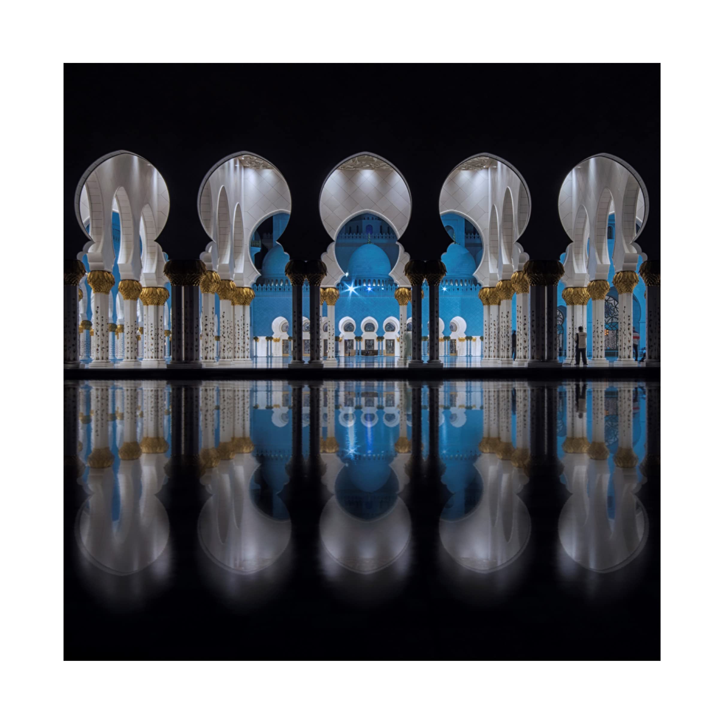 Ahmed Thabet 'Perfect Arches' Canvas Wall Art Print - Modern Landscape Painting for Living Room, Bedroom & Office Decor