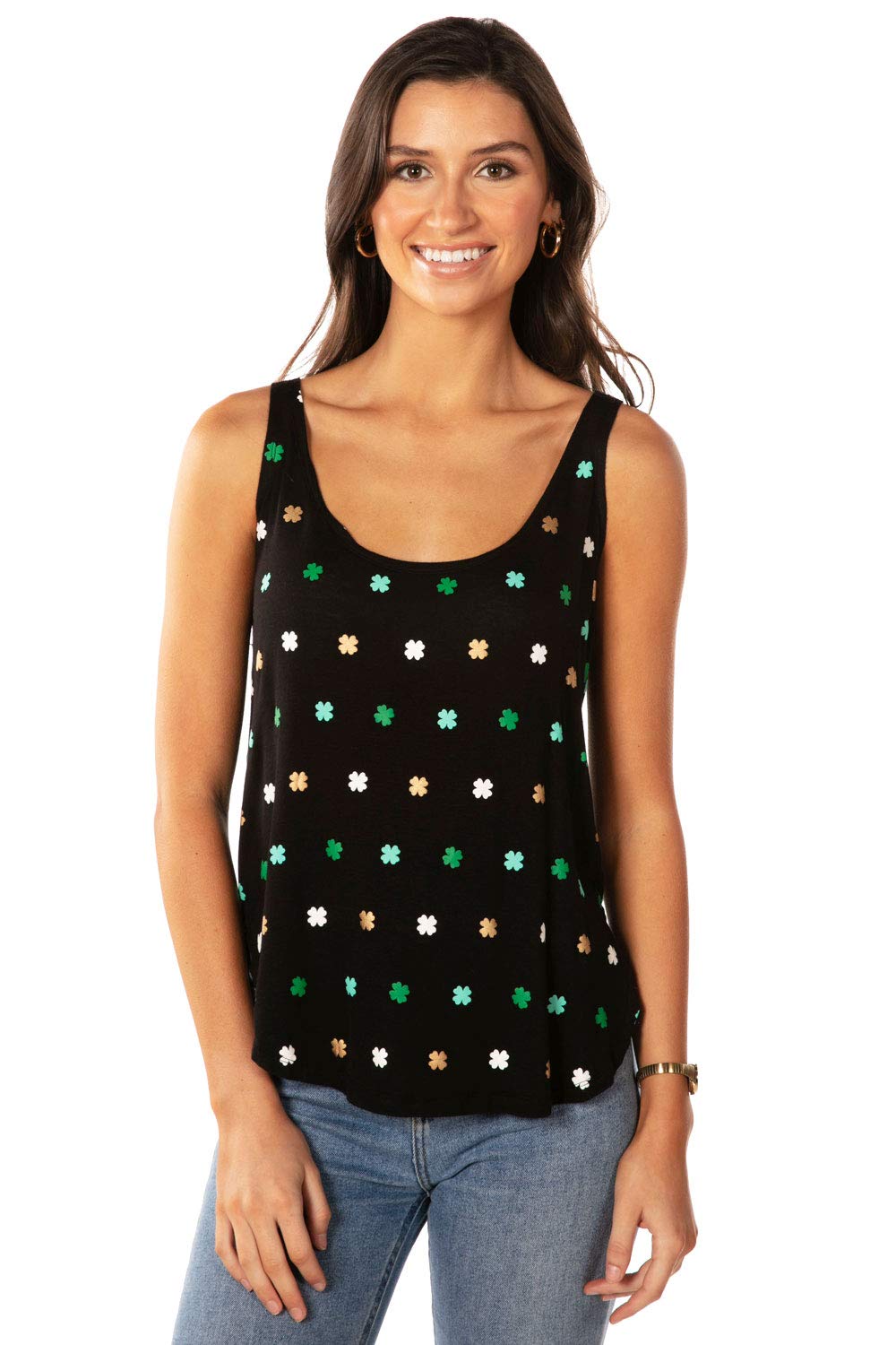 Funny St. Patrick's Day Tank Tops for Women - Cute Colorful Sleeveless Shirts by Tipsy Elves | Perfect for Irish Themed Parties, Bar Crawls & Festive Celebrations