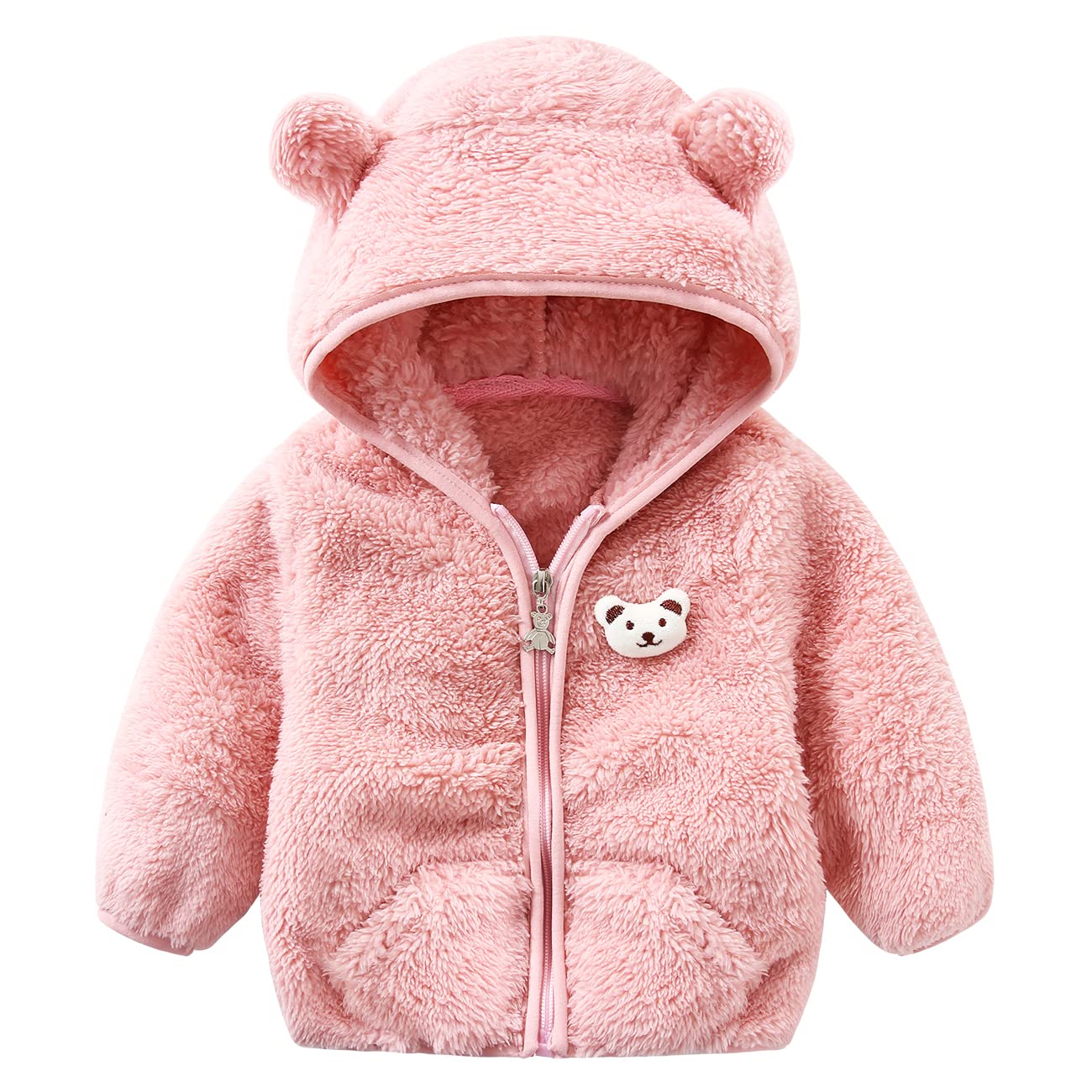 Baby Boys & Girls Fleece Jacket - Warm Winter Coat for Toddlers | Soft & Cozy Sweater for Outdoor Play & Daily Wear