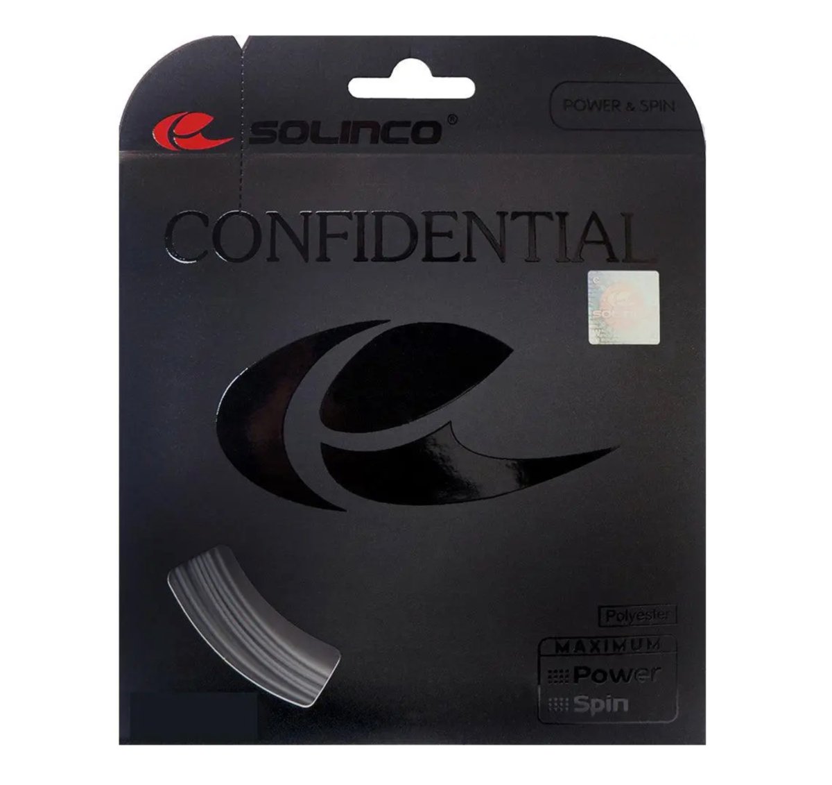 Solinco Confidential 17 Tennis String Set - High Performance Polyester String for Control & Spin | Perfect for Competitive Players & Tournament Play