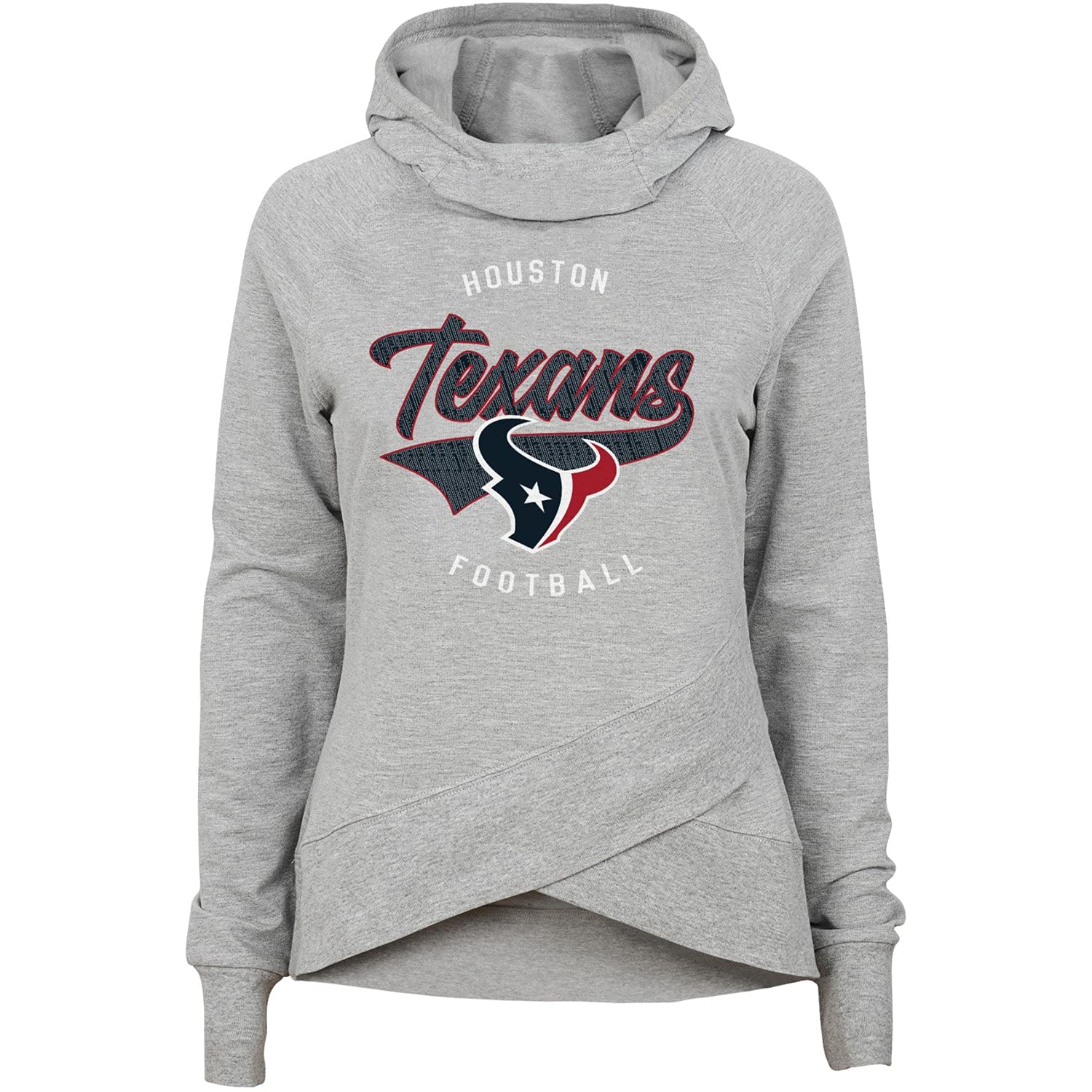 Outerstuff Girls Youth NFL Team Logo Hoodie - Soft Heathered Pullover with Funnel Neck for Football Fans - Perfect for Game Day, School & Casual Wear