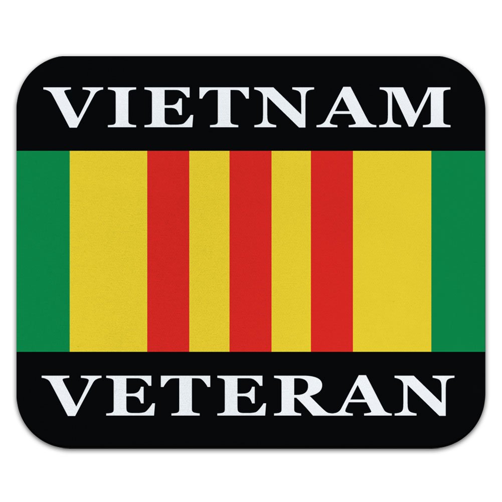 Vietnam Veteran Ribbon Mouse Pad - Non-Slip Rubber Base, Smooth Surface for Precise Tracking - Perfect for Office, Gaming & Military Enthusiasts