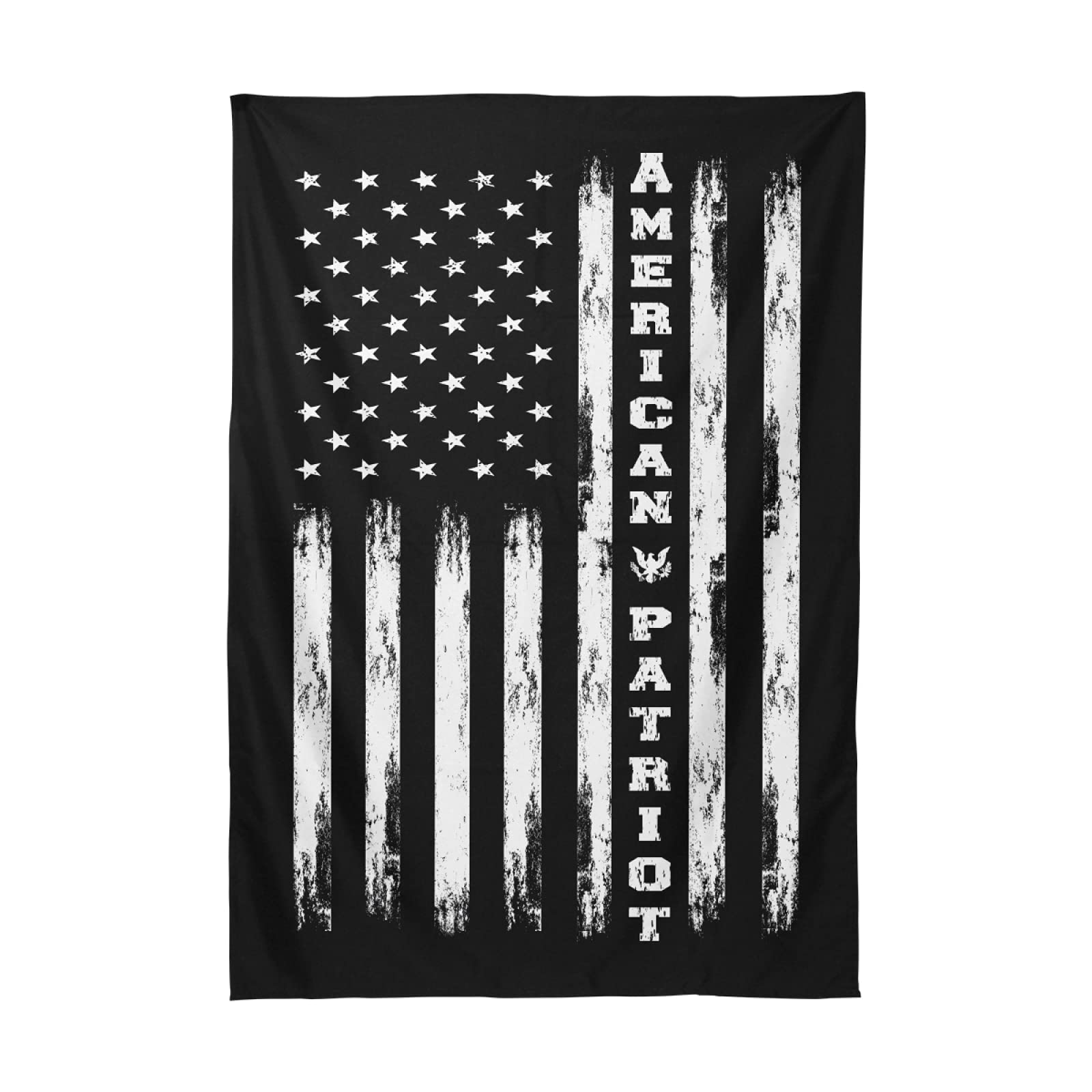 American Flag Patriotic Tablecloth - 60x120 Inch Rectangular Polyester Table Cover for 4th of July, Memorial Day & Independence Day Decor - Perfect for Outdoor BBQs, Picnics & Party Dining Tables