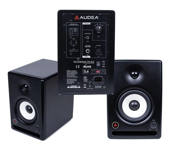Audea Sound Mate Studio Monitor Speaker - Premium Active Desktop Speaker for High-Resolution Audio, Near-Field Recording & Music Production - Perfect for Home Studios, Podcasting & Professional Audio Editing