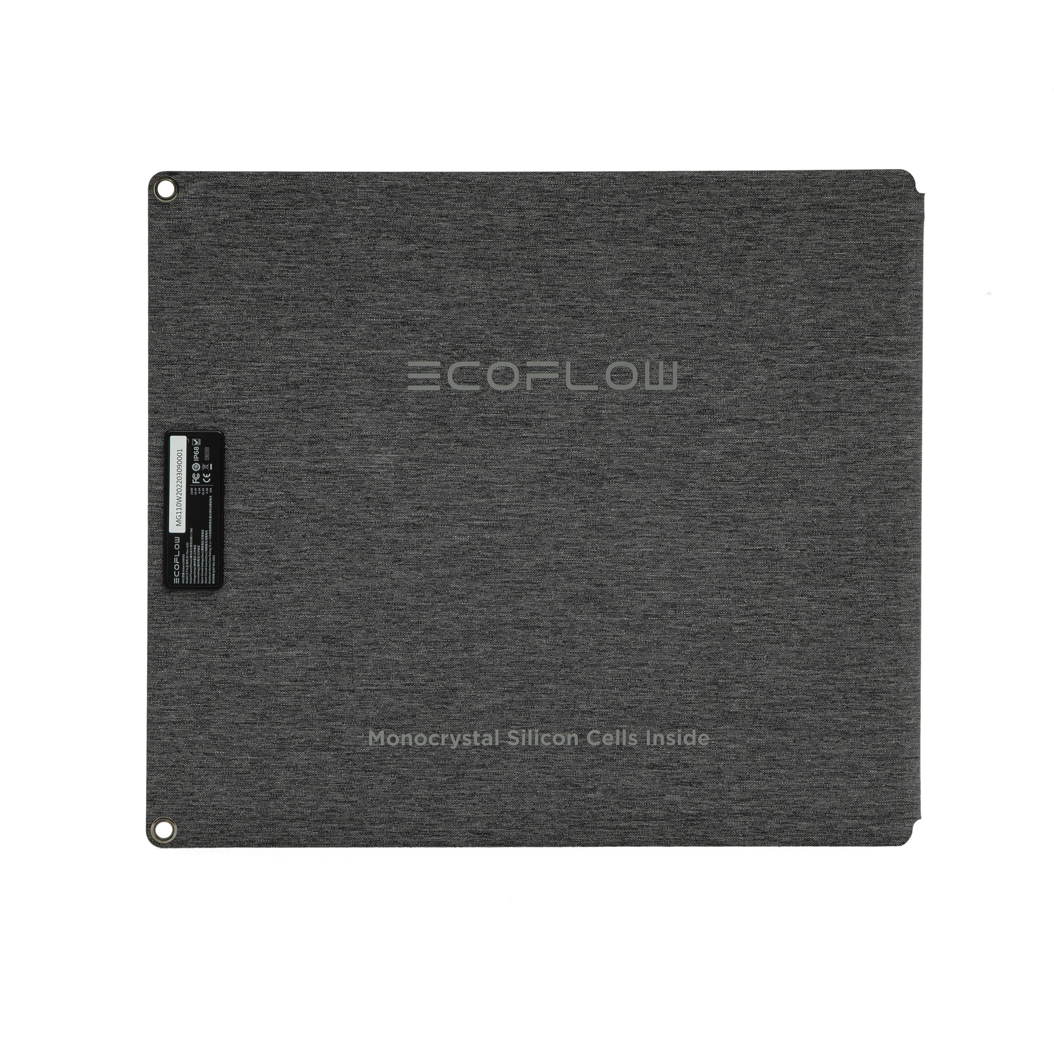EcoFlow 110W Portable Solar Panel for Power Stations - Foldable & Waterproof Solar Charger for Camping, RV, and Emergency Power Backup