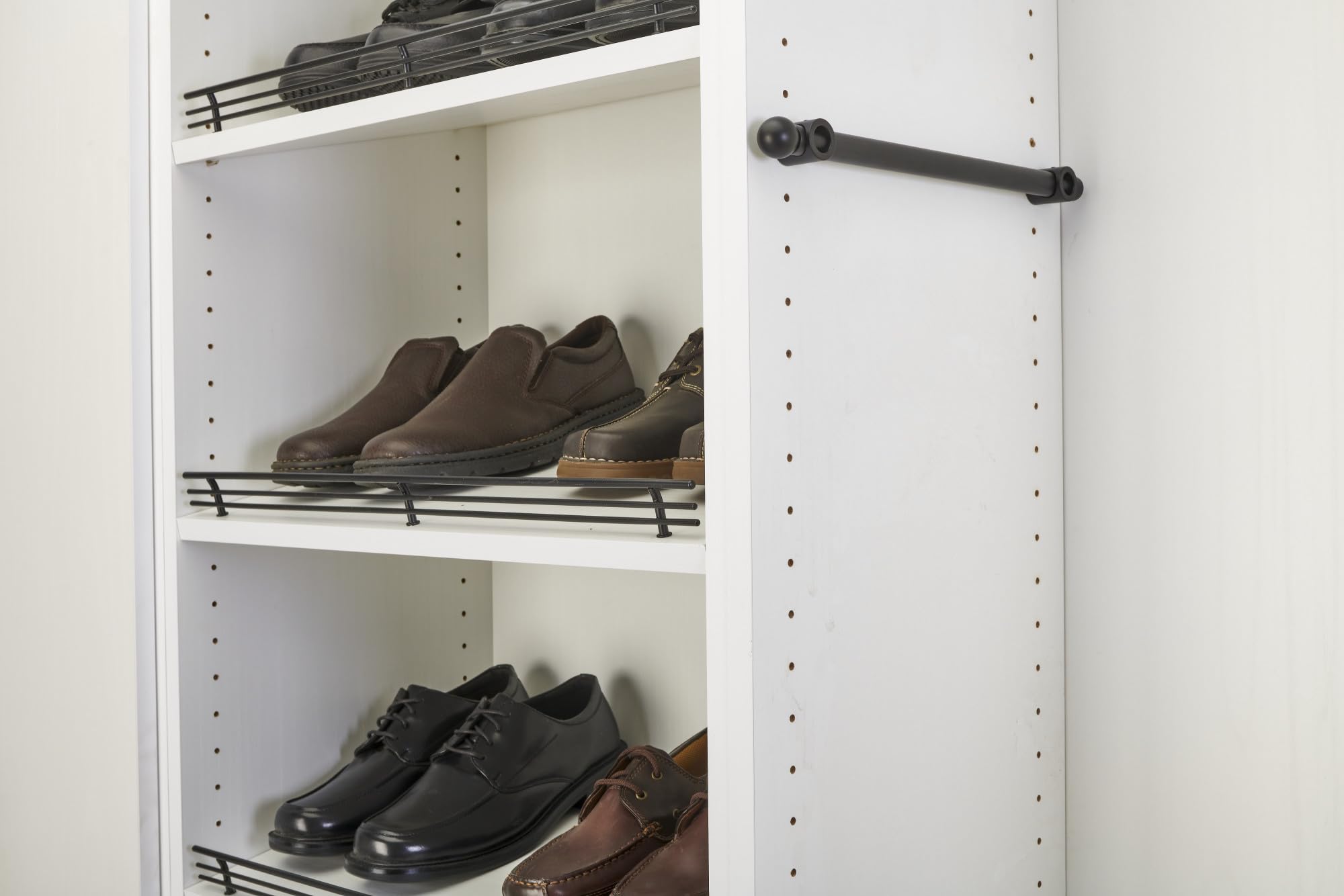 REV-A-SHELF Sliding Valet Rod - Adjustable Closet Organizer for Custom Wardrobe Systems | Perfect for Hanging Clothes, Ties & Accessories in Walk-In Closets