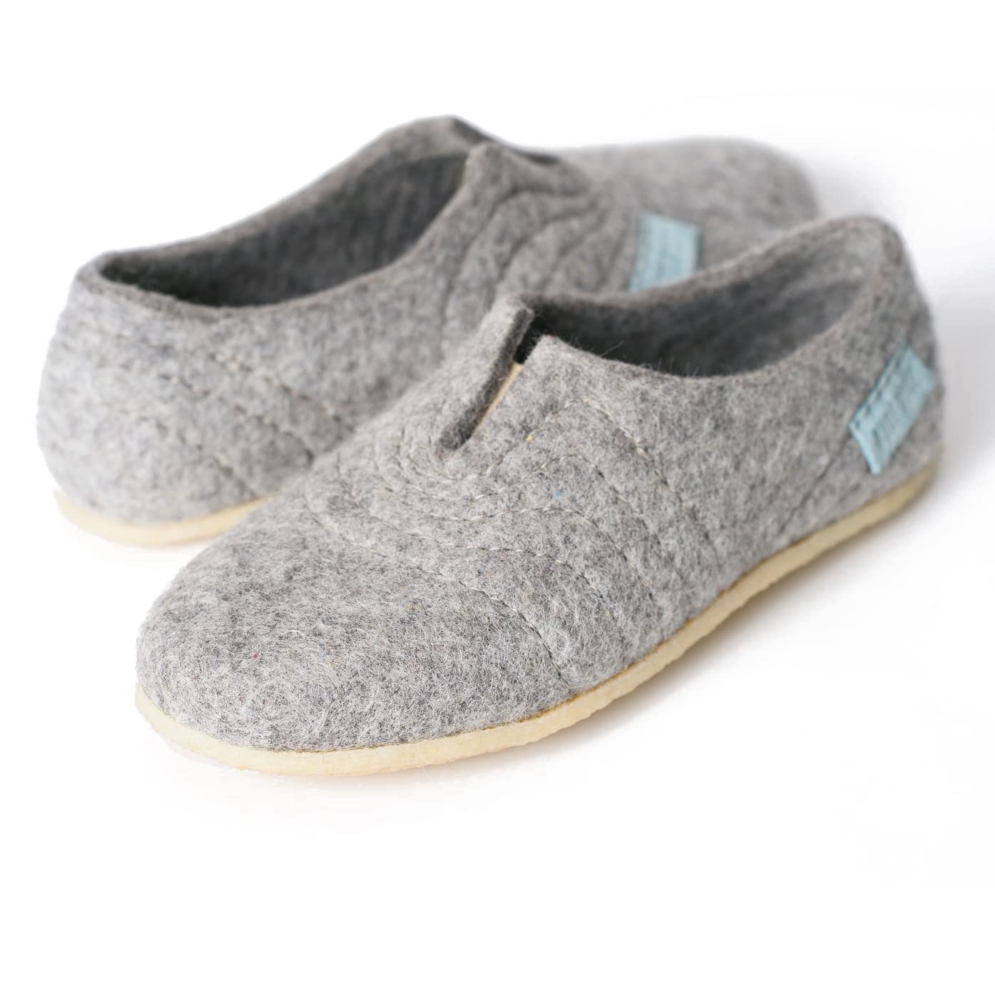Women's Boiled Wool Slippers for High Instep - Cozy Indoor House Shoes for Winter Comfort & Relaxation at Home