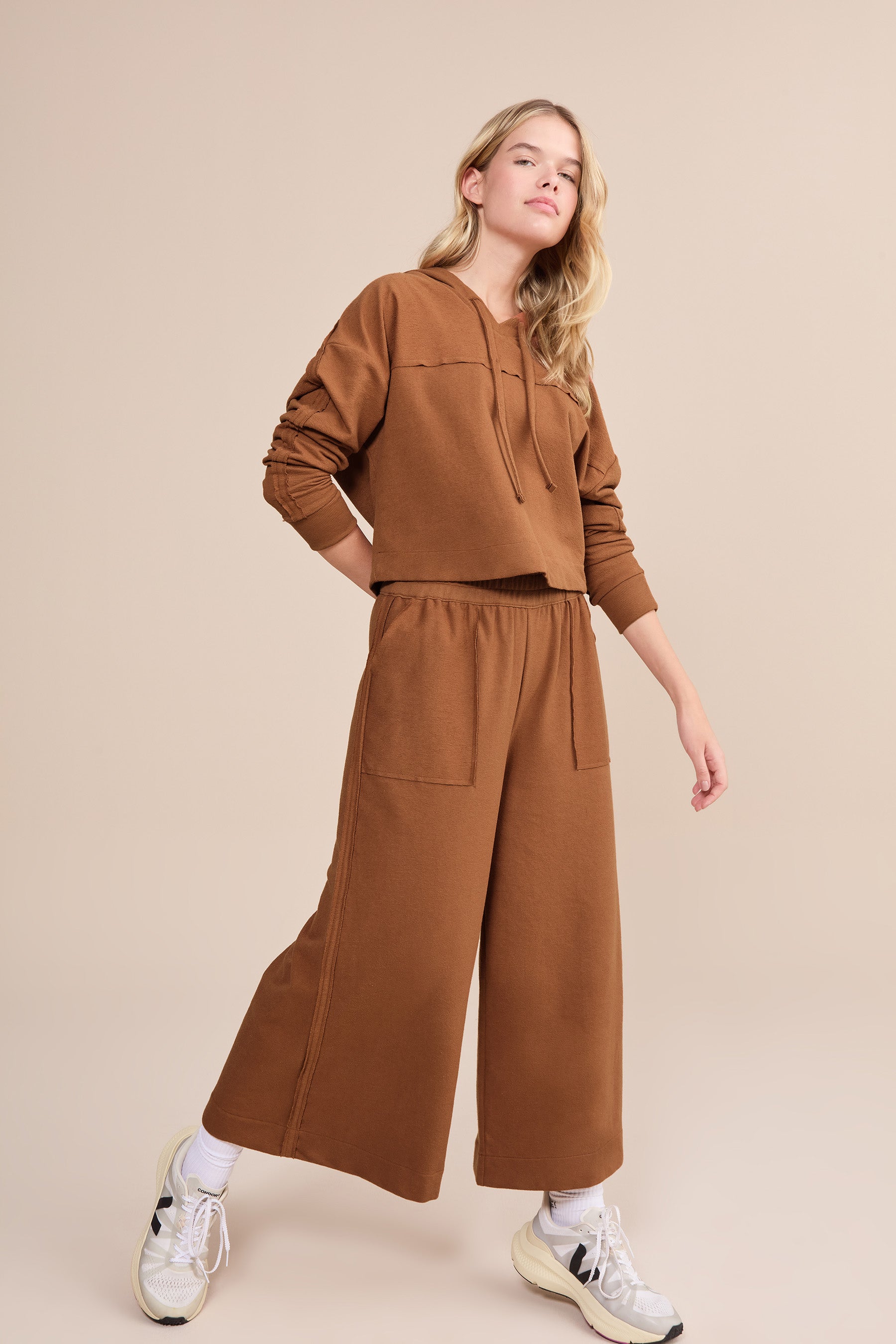Soft Pure Wide Leg Cropped Pants for Women - Comfortable High Waist Linen Trousers - Perfect for Summer, Office & Casual Wear