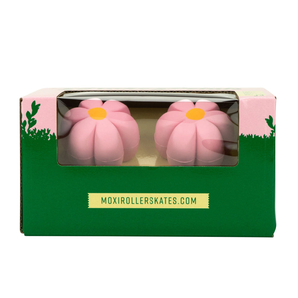Moxi Petal Toe Stops for Roller Skates - Cushioned Rubber Stoppers for Derby, Artistic & Outdoor Skating - Perfect for Beginners & Advanced Skaters