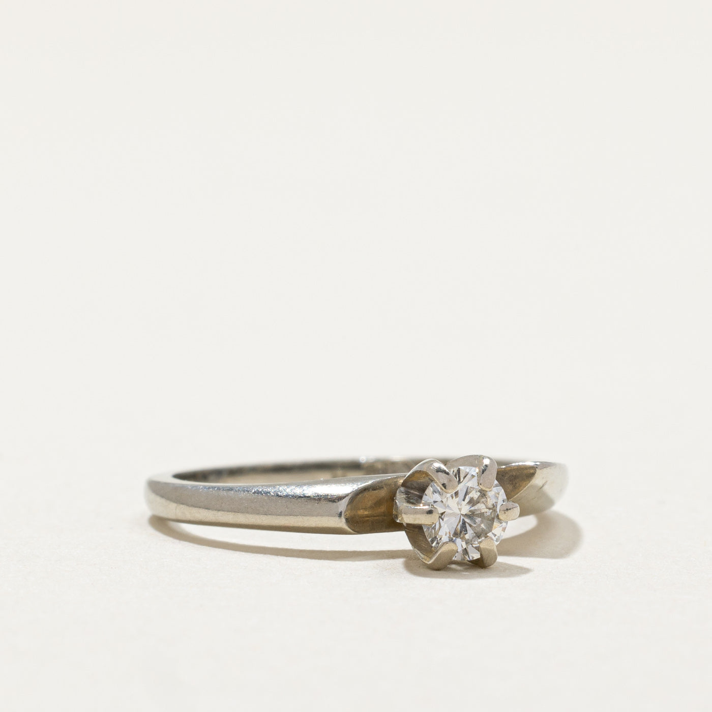 Birks Solitaire Diamond Ring | 0.24 Carat Round Cut Diamond Engagement Ring | Size 5.25 | Perfect for Proposals, Anniversaries & Special Occasions