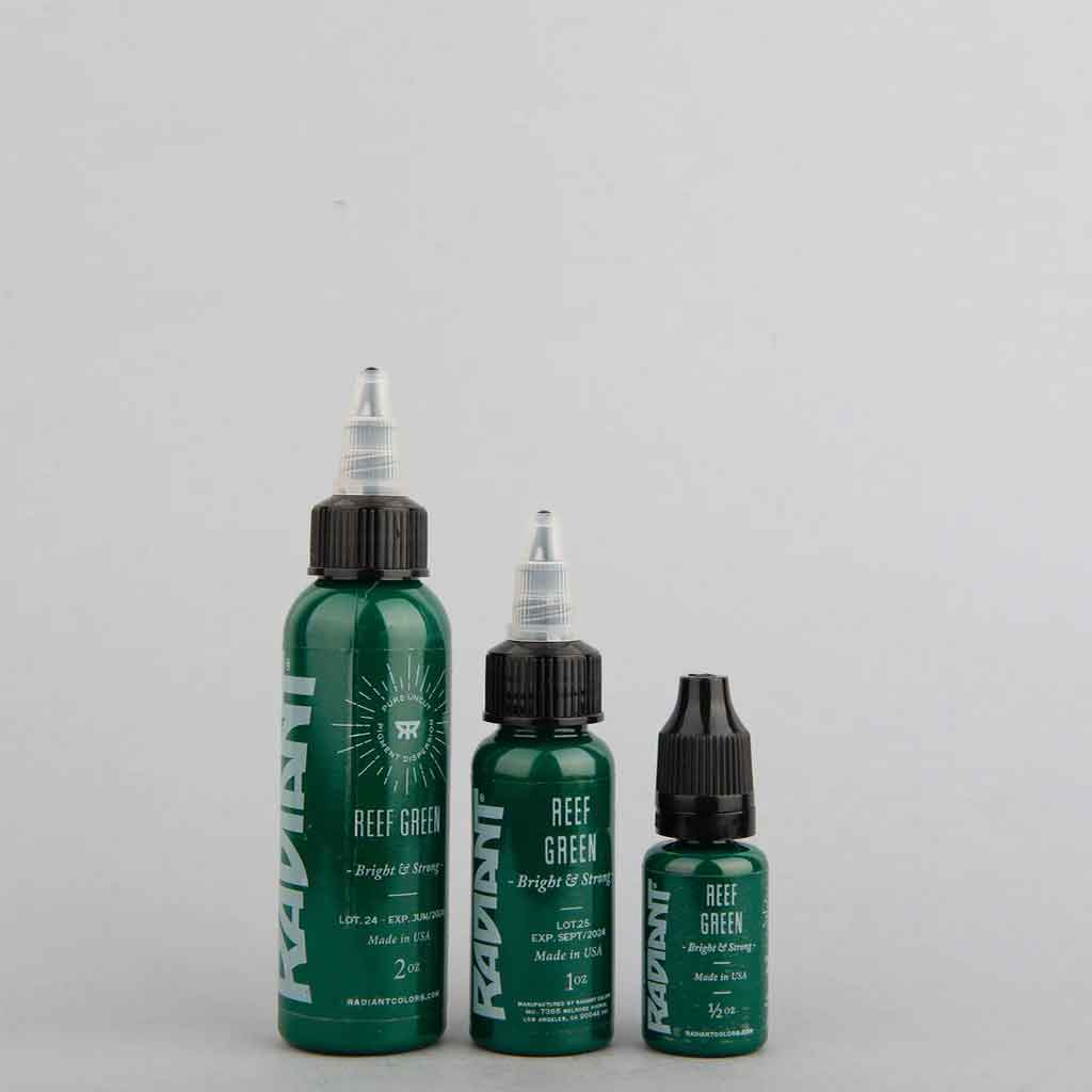 Reef Green Radiant Ink - 1 oz Bottle for Art, Calligraphy & DIY Projects | Premium Quality Pigment Ink for Scrapbooking, Card Making & Hand Lettering