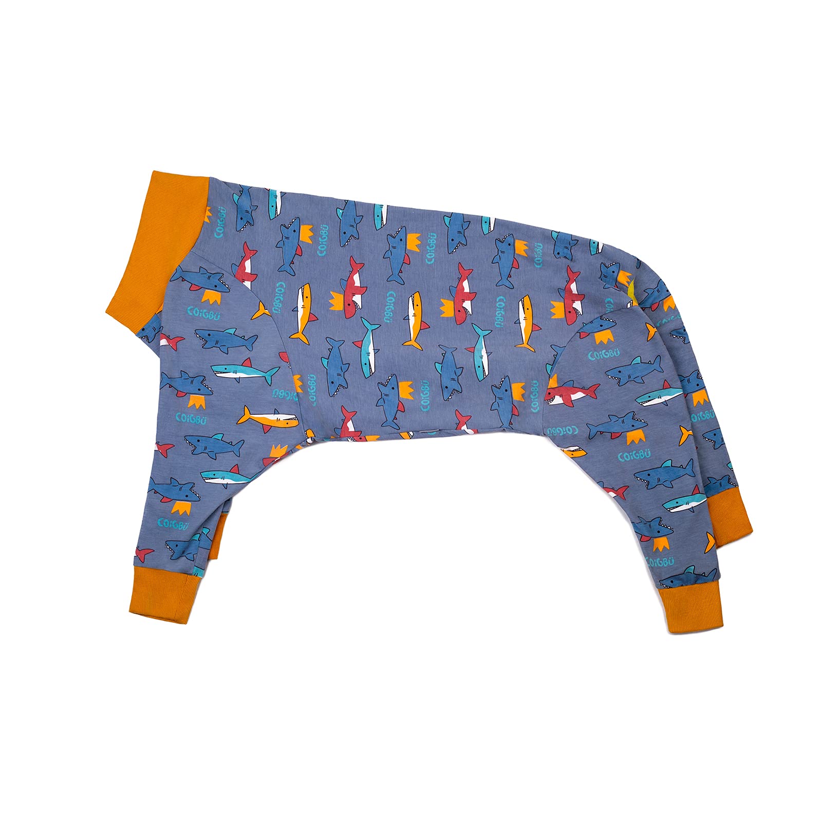 Post-Surgery Dog Recovery Suit for Female & Male Pets - Soft Long Sleeve Neuter Shirt, Cone Alternative to Prevent Licking - Surgical Onesie for Large & Medium Dogs (Shark 3XL) - Perfect for Post-Op Care, Wound Protection & Comfortable Healing