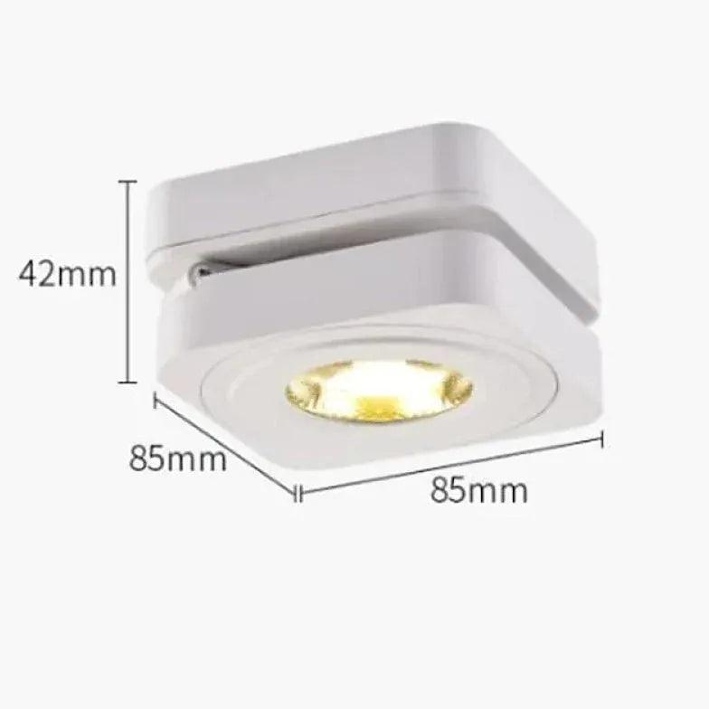 Modern Rotating LED Flush Mount Ceiling Light - Dimmable, Energy Efficient, 3 Color Temperatures - Perfect for Living Room, Bedroom, Kitchen & Office Lighting