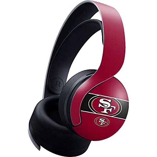 Officially Licensed NFL San Francisco 49ers Zone Block Gaming Skin Decal for PS5 Pulse 3D Wireless Headset - Protective Vinyl Cover for Gamers & Football Fans