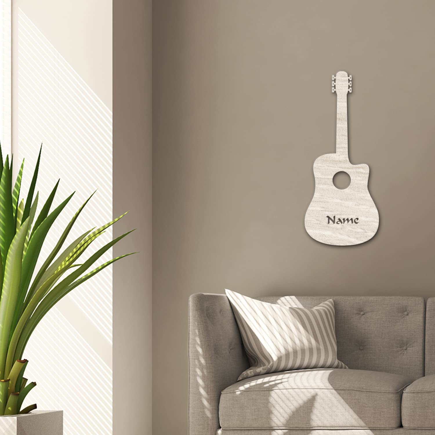 Personalized LED Guitar Wall Light with Custom Name - Unique Gift for Music Lovers, Guitar Players & Teachers - Perfect for Bedroom, Studio & Music Room Decor