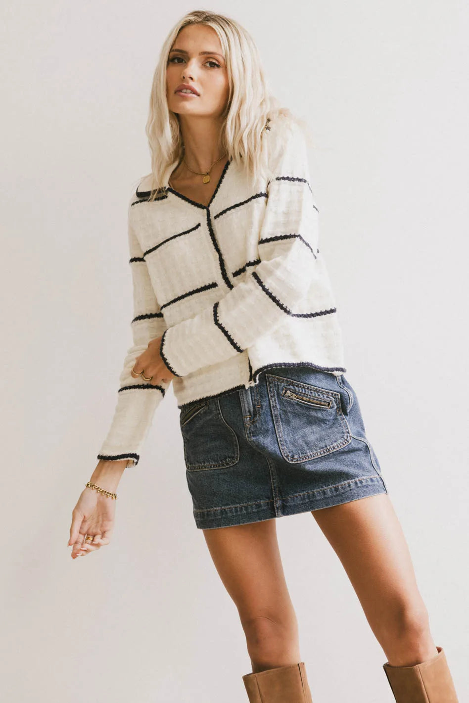 Mirella Knit Cardigan for Women - Cozy Long Sleeve Open Front Sweater - Lightweight & Soft - Perfect for Fall, Winter & Layering - FINAL SALE