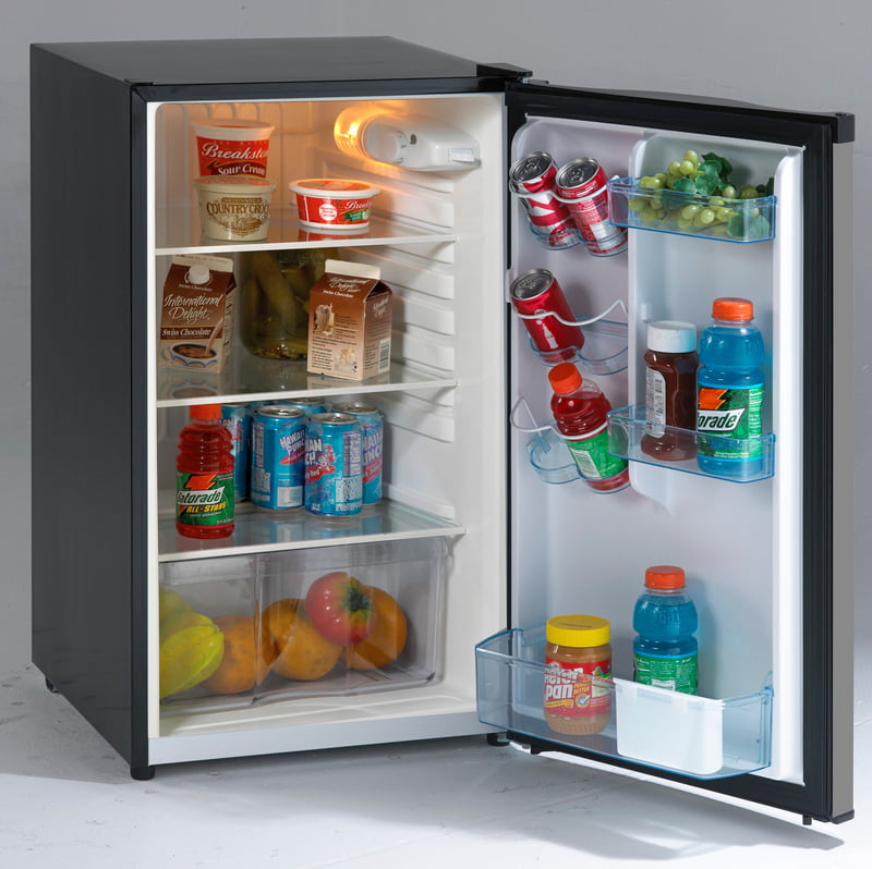 Avanti AR4456SS 4.4 Cu Ft Stainless Steel Counter-Depth Refrigerator - Perfect for Small Kitchens, Apartments & Office Break Rooms