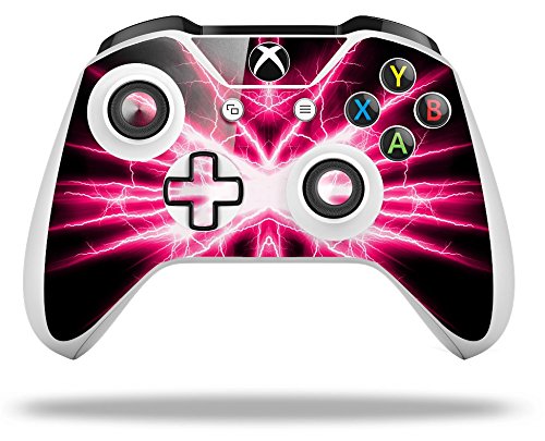 XBOX One S/X Controller Vinyl Skin Wrap - Lightning Pink for Gaming & Protection