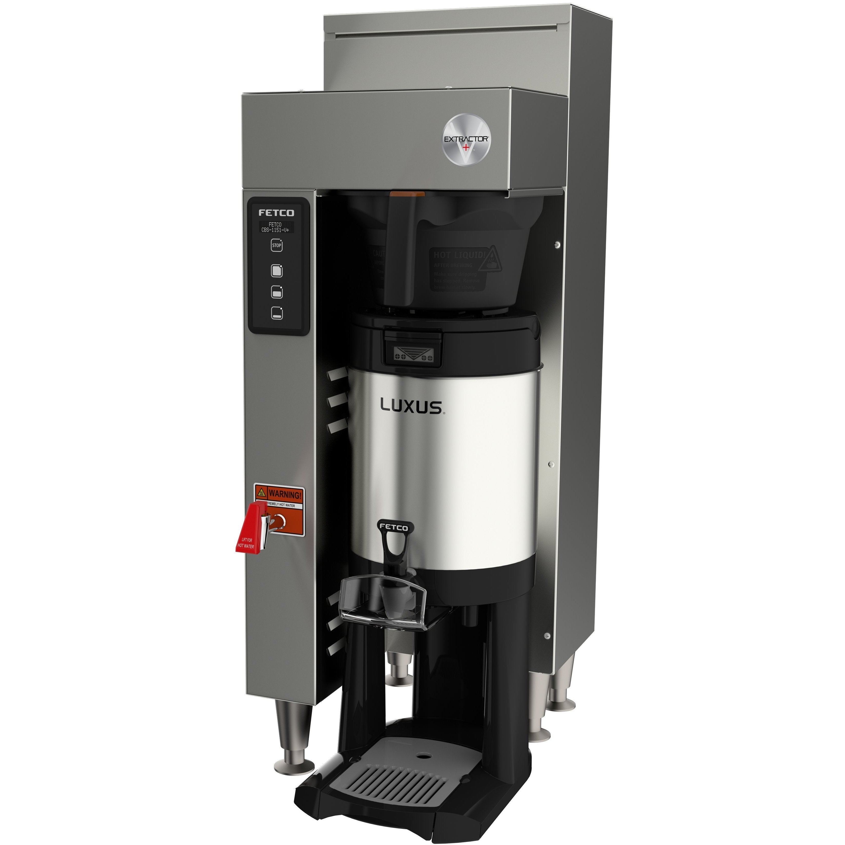 Fetco CBS 1151 V+ Commercial Single Station Coffee Brewer 2x3.0 kW 208-240V - Perfect for Cafes, Restaurants & Offices - E115151