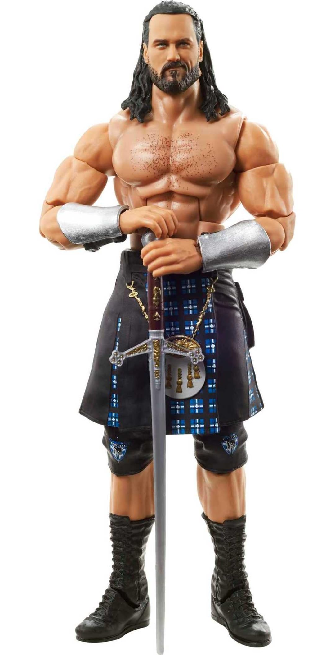 Mattel WWE Drew McIntyre Elite Collection 6-inch Action Figure with Accessories - Posable Collectible Wrestling Toy for Kids & Adults Ages 8+ - Perfect for Play, Display & WWE Fan Gift Giving