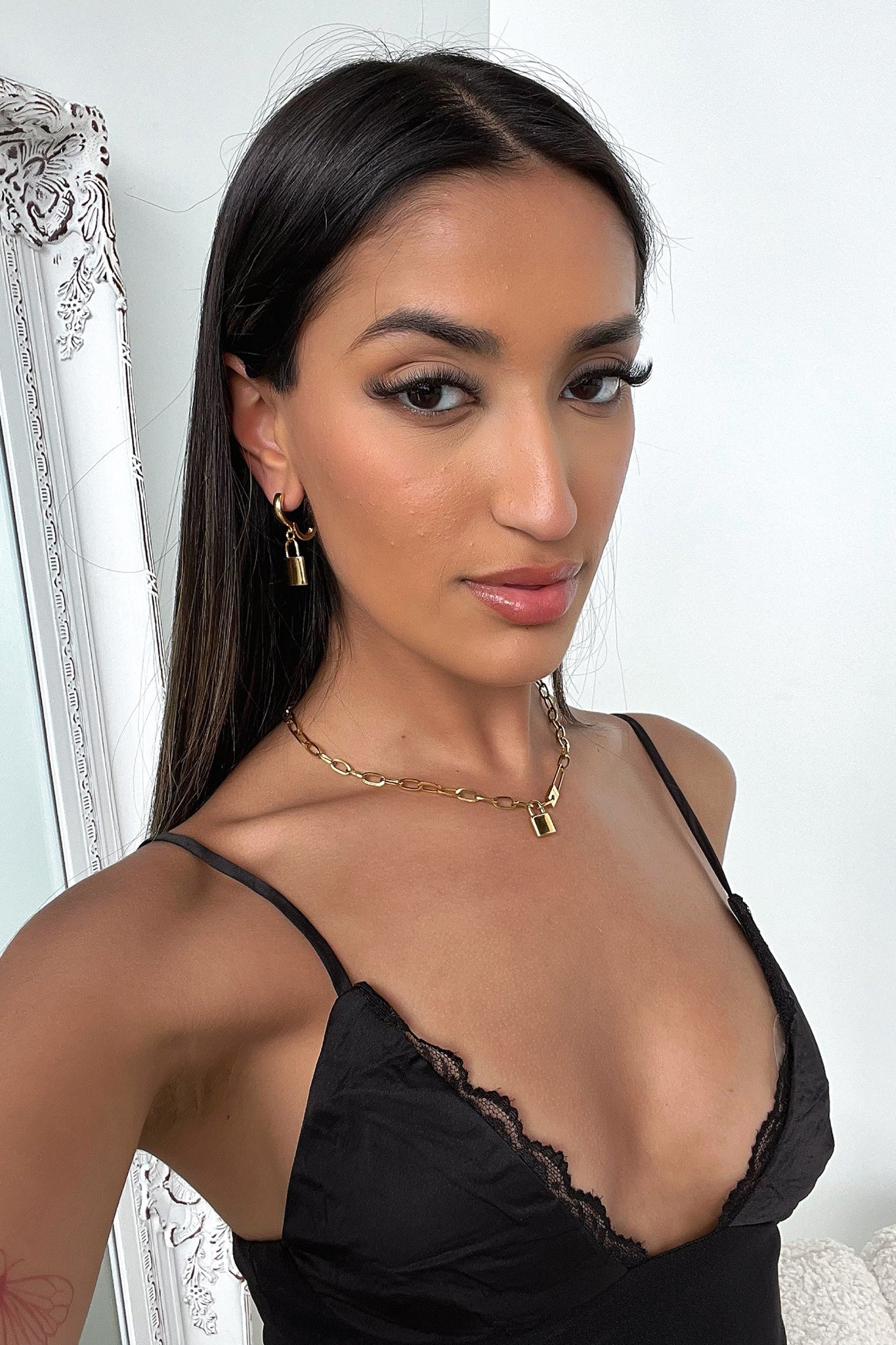 18k Gold Plated Harlem Hoop Earrings - Elegant Dangle Drop Earrings for Women | Perfect for Parties, Weddings & Everyday Wear