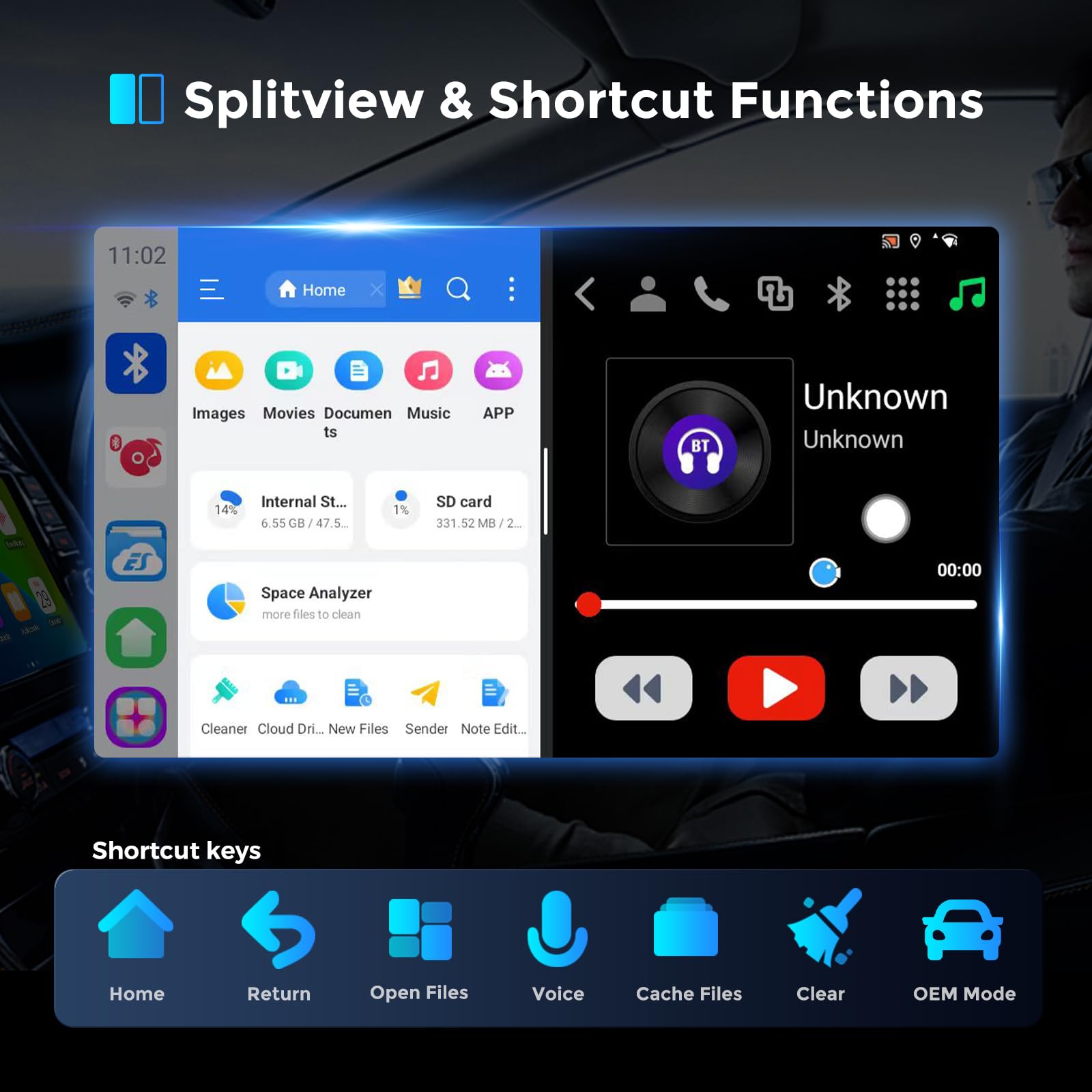 Android 13.0 CarPlay AI Box Streaming 3.0 - 8-Core 3-in-1 Wireless CarPlay & Android Auto Adapter with 4K Support, Google Play Store, Netflix, YouTube, Hulu - Qualcomm 6225, 5G WiFi (8GB+128GB) - Perfect for In-Car Entertainment & Navigation