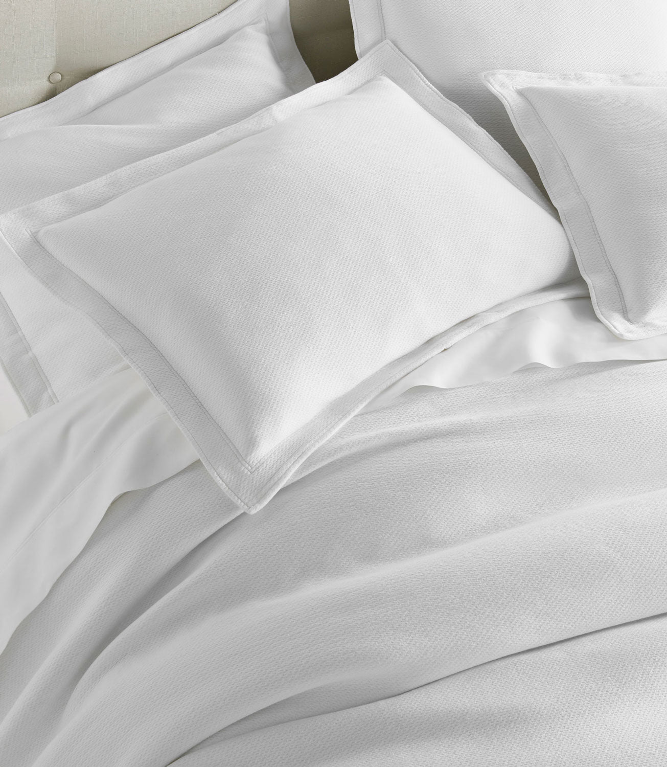 Luxury Angie Matelassé Sham - Premium Embroidered Quilted Pillow Cover for Bedroom Decor - Perfect for Master Bedroom, Guest Room & Home Styling