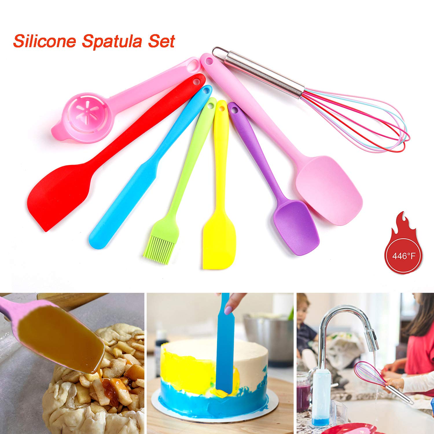Premium 31-Piece Silicone Baking Set - Spatulas, Rolling Pin, Cookie Cutters, Pastry Mat, Measuring Spoons & Cups, Dough Scraper - Essential Baking Tools for Beginners, Teens & Adults - Perfect for Cookies, Cakes & Pastry Making at Home