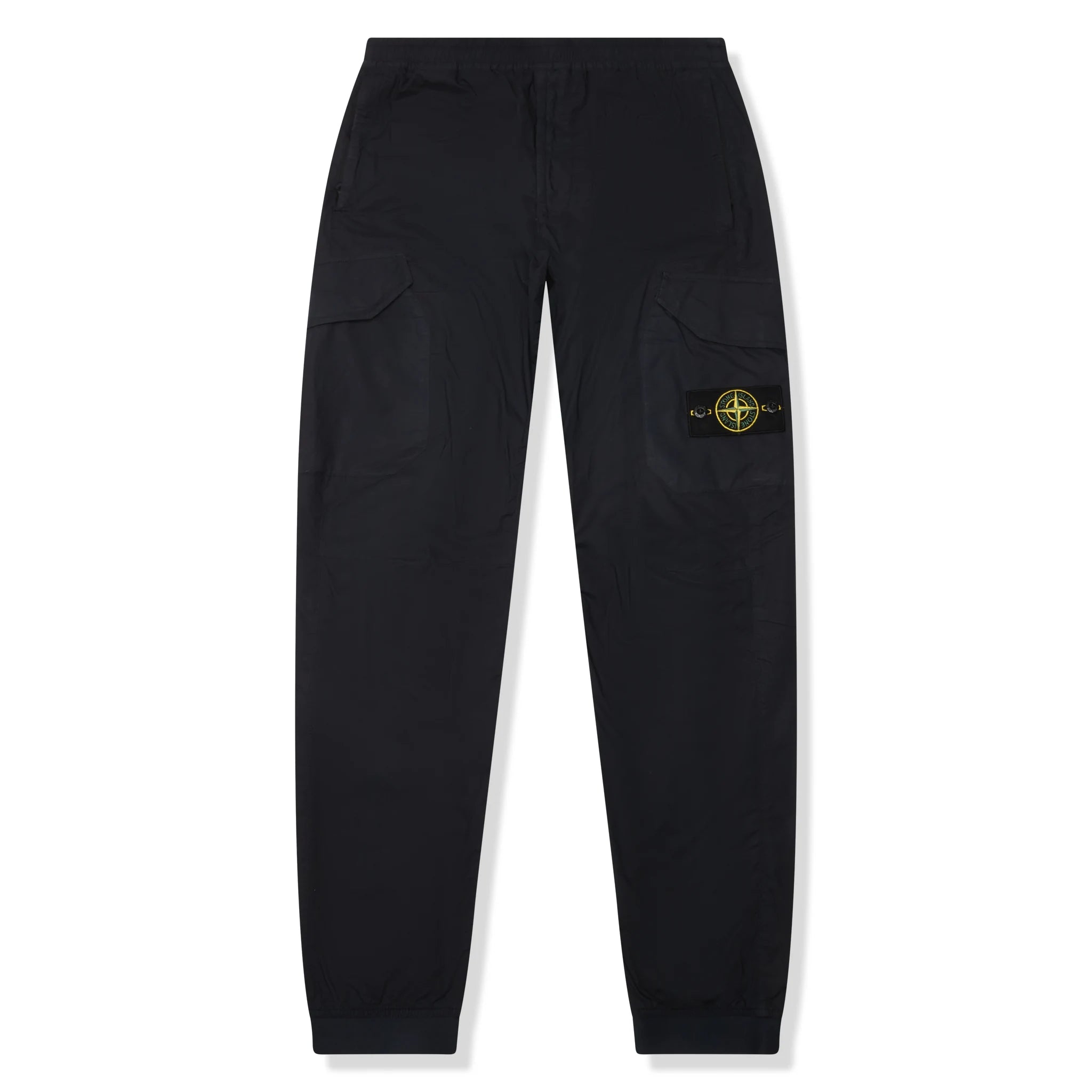 Vintage Stone Island Black Cargo Pants for Men - Military Style Utility Trousers with Multiple Pockets | Perfect for Outdoor Adventures, Urban Streetwear & Casual Wear