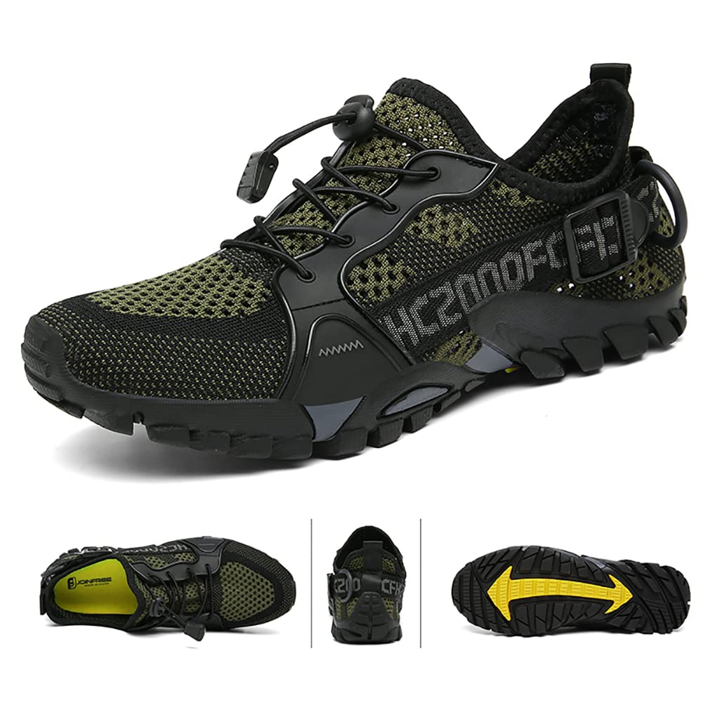 **Men's & Women's Quick-Drying Water Shoes for Hiking, Beach, Travel & Outdoor Activities - Non-Slip Aqua Sneakers for Trekking, Walking & Climbing**    *(Perfect for Beach Vacations, Poolside Adventures, Kayaking, and Water Sports)*