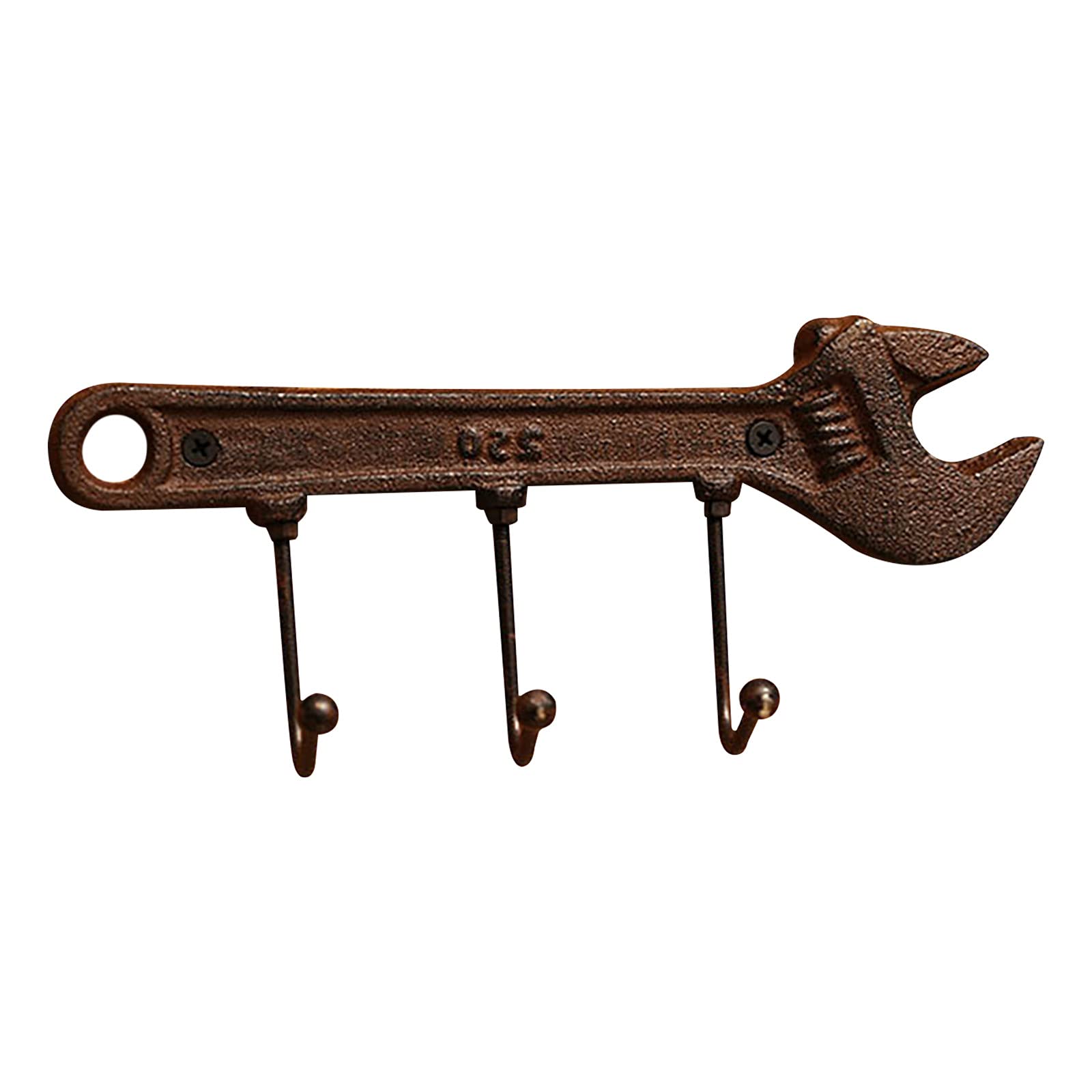 SNTUEW Vintage Iron Art Hook Bar Wrench Pendant - Rustic Wall Decor for Home, Garage, or Workshop - Perfect for Hanging Tools, Keys, or Towels