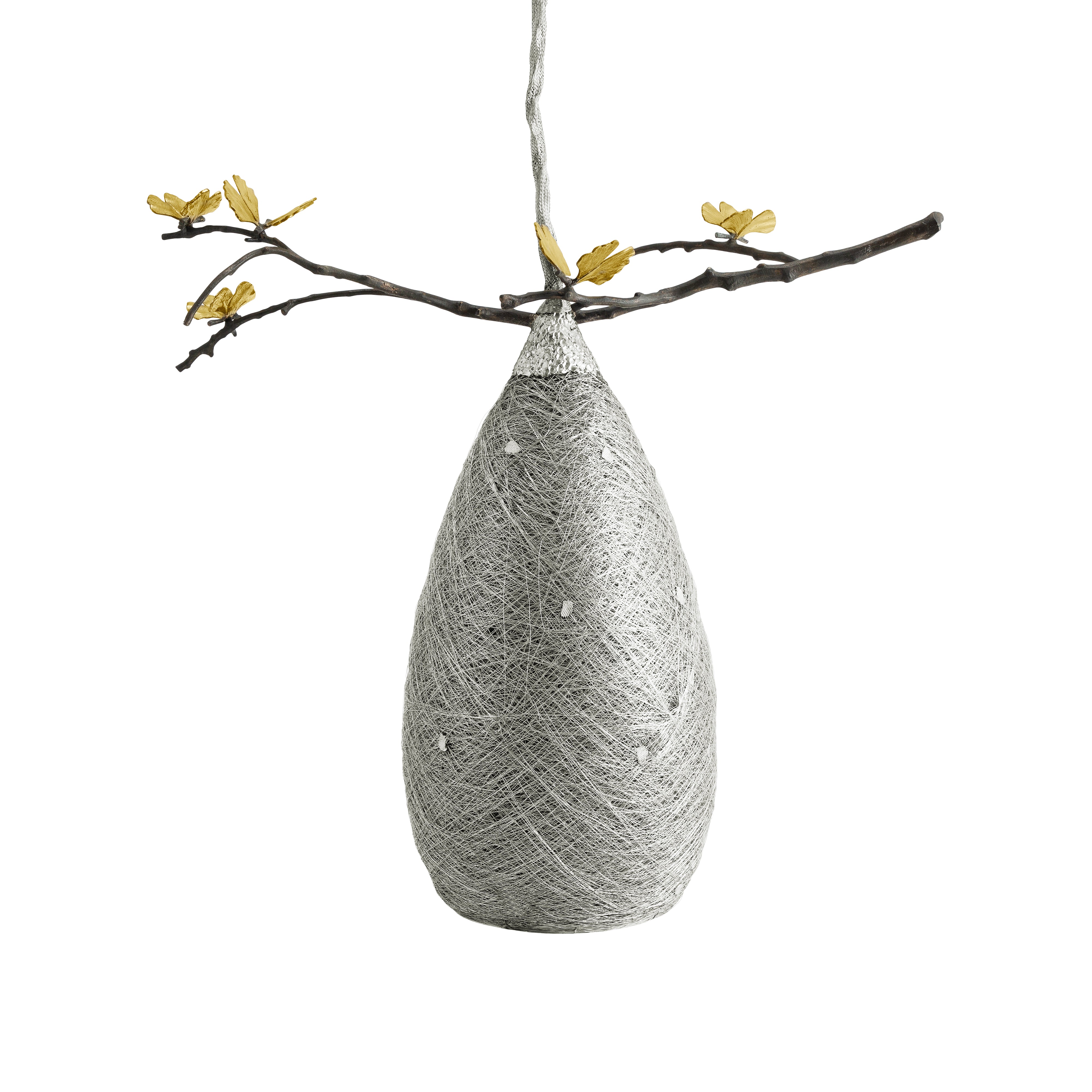 Modern Cocoon Pendant Light - Handwoven Rattan Hanging Lamp for Dining Room, Bedroom, or Living Room - Boho Chic Home Decor with Warm Ambient Lighting