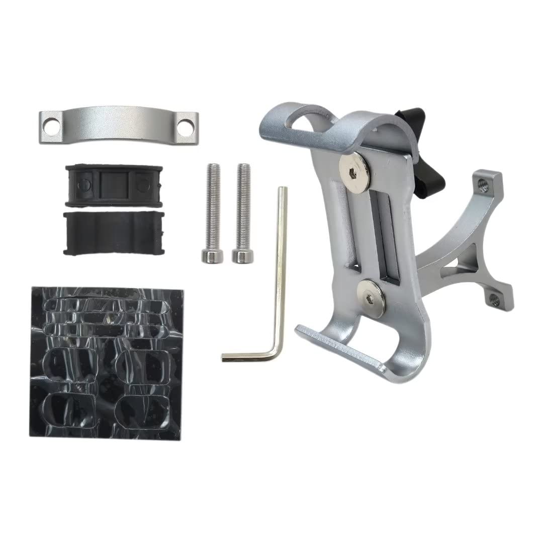 Premium 360° Rotatable Aluminum Bike & Motorcycle Phone Mount Holder - Adjustable Angle for 3.5